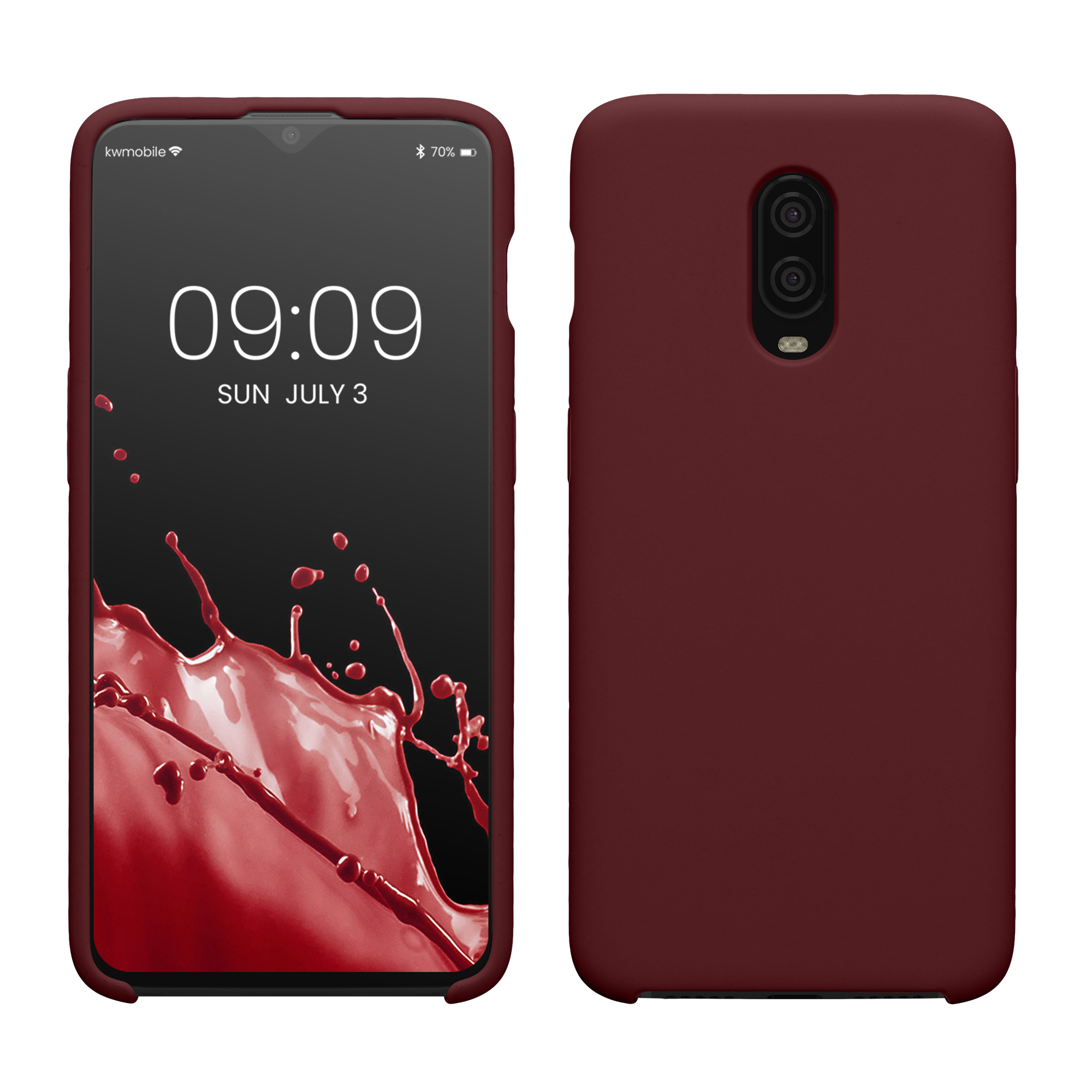 Kryt na mobil OnePlus 6T kwmobile TPU bordeaux fialová