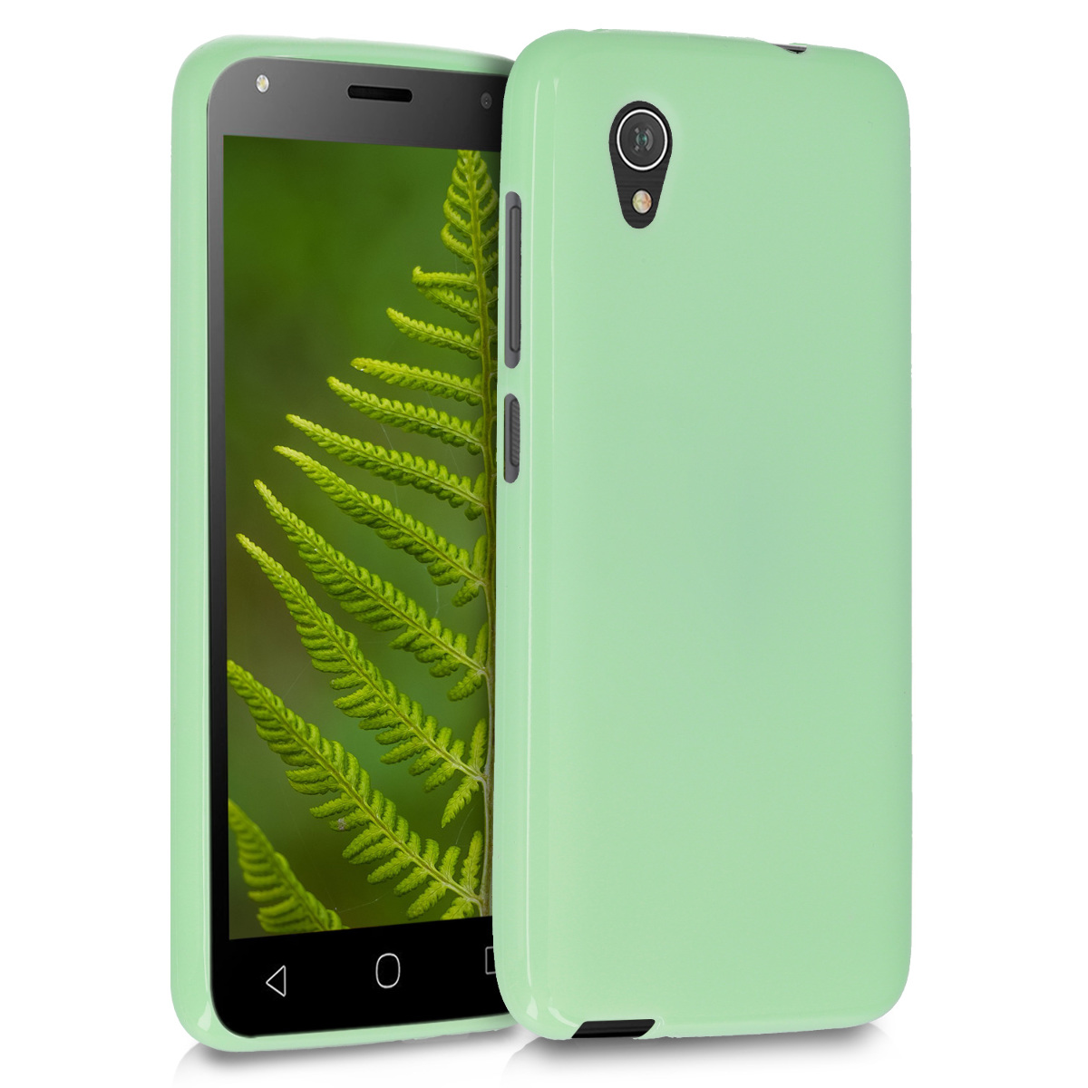 Kryt na mobil Alcatel 1 kwmobile TPU matně mátový