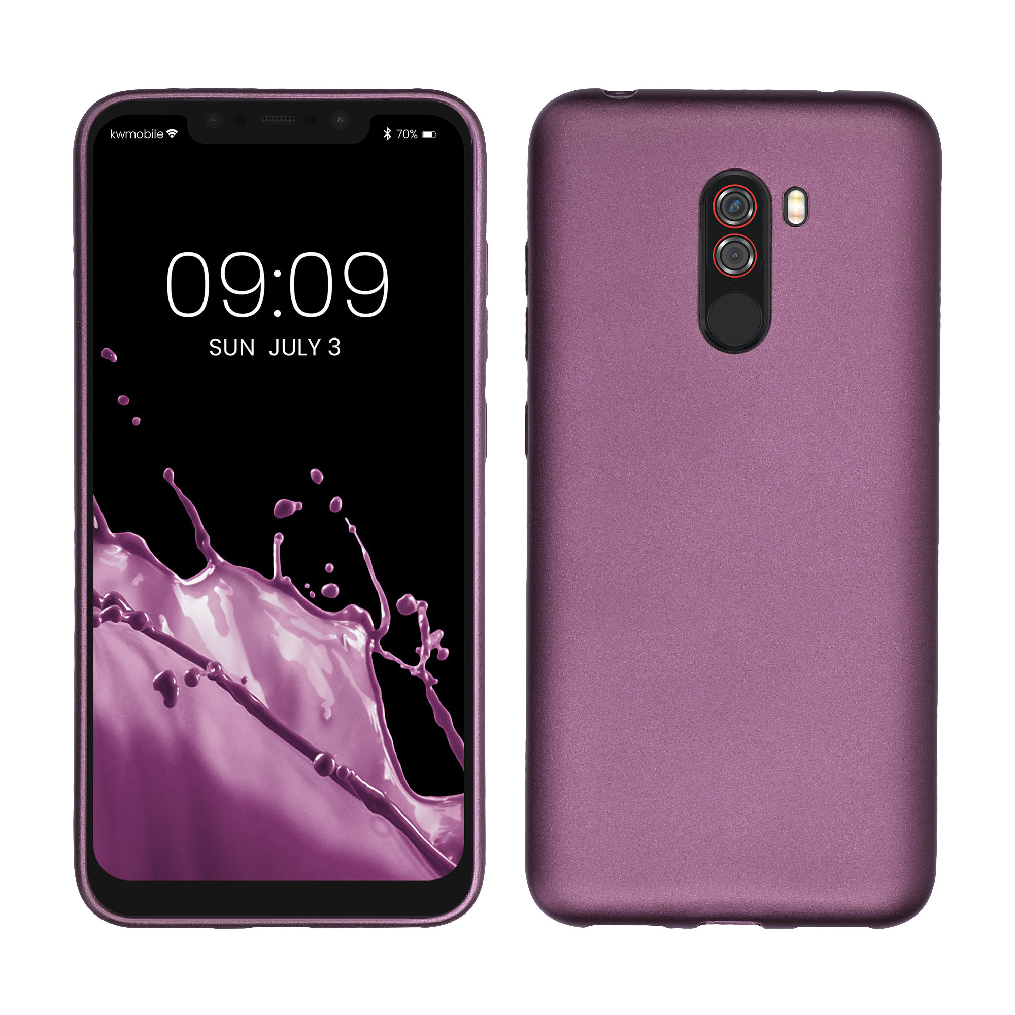 Kryt Xiaomi Pocophone F1 metalický TPU levandulová kwmobile