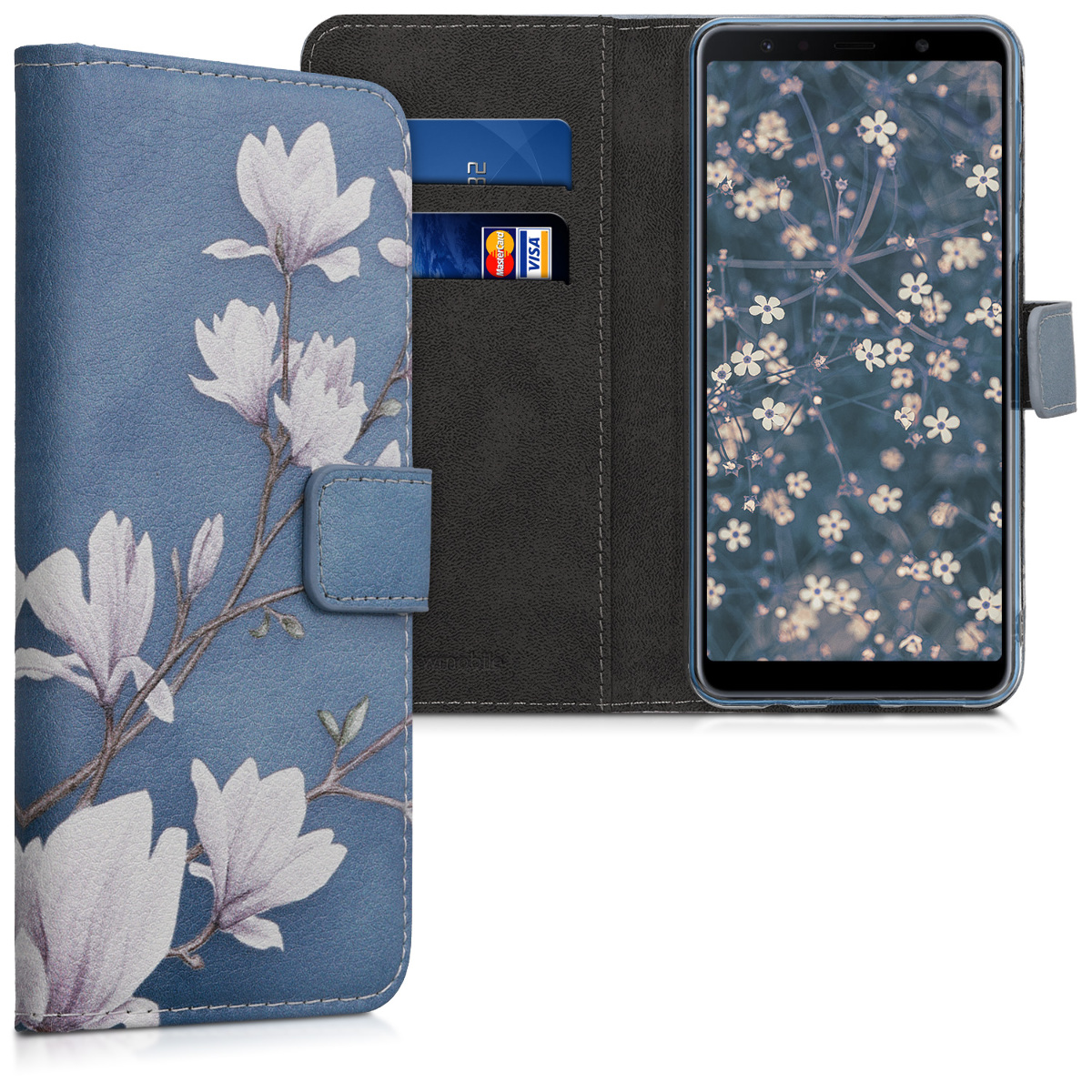 Peněženkové pouzdro na mobil Samsung Galaxy A7 (2018) kwmobile černé