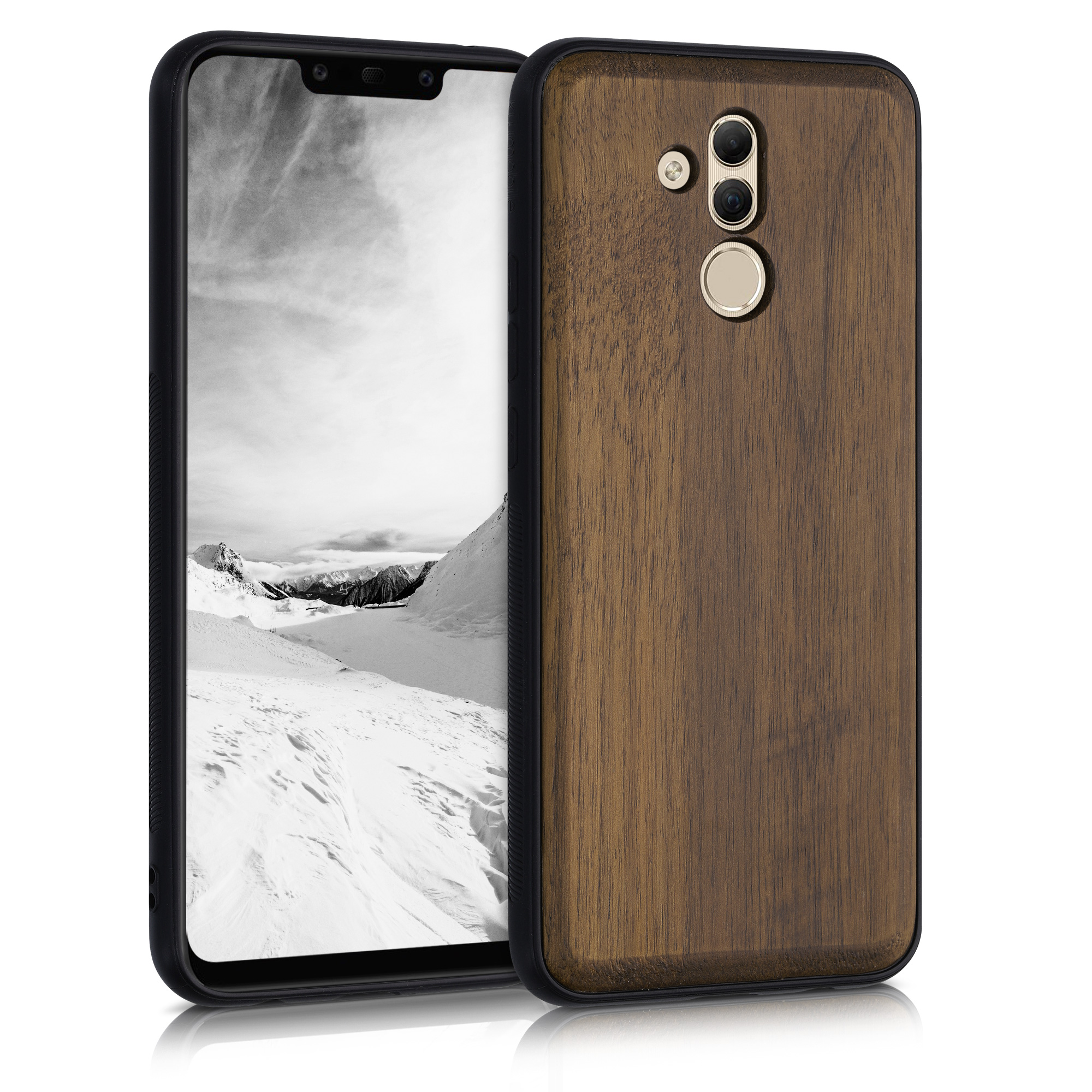 Pouzdro na tablet - Huawei Mate 20 Lite wood - kwmobile - hnědá
