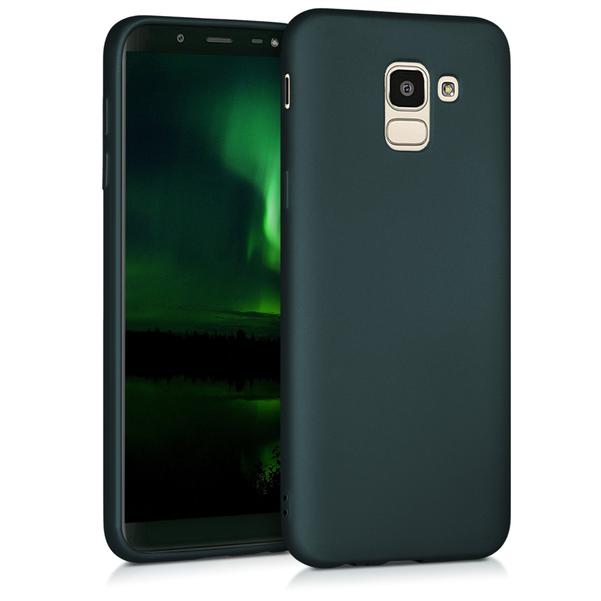 Metalický kryt na mobil Samsung Galaxy J6 kwmobile Metallic Teal