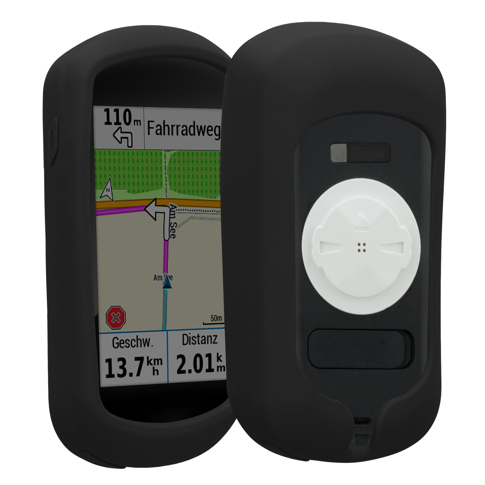 Silikonové pouzdro cyklo GPS Garmin Edge Explore kwmobile černá