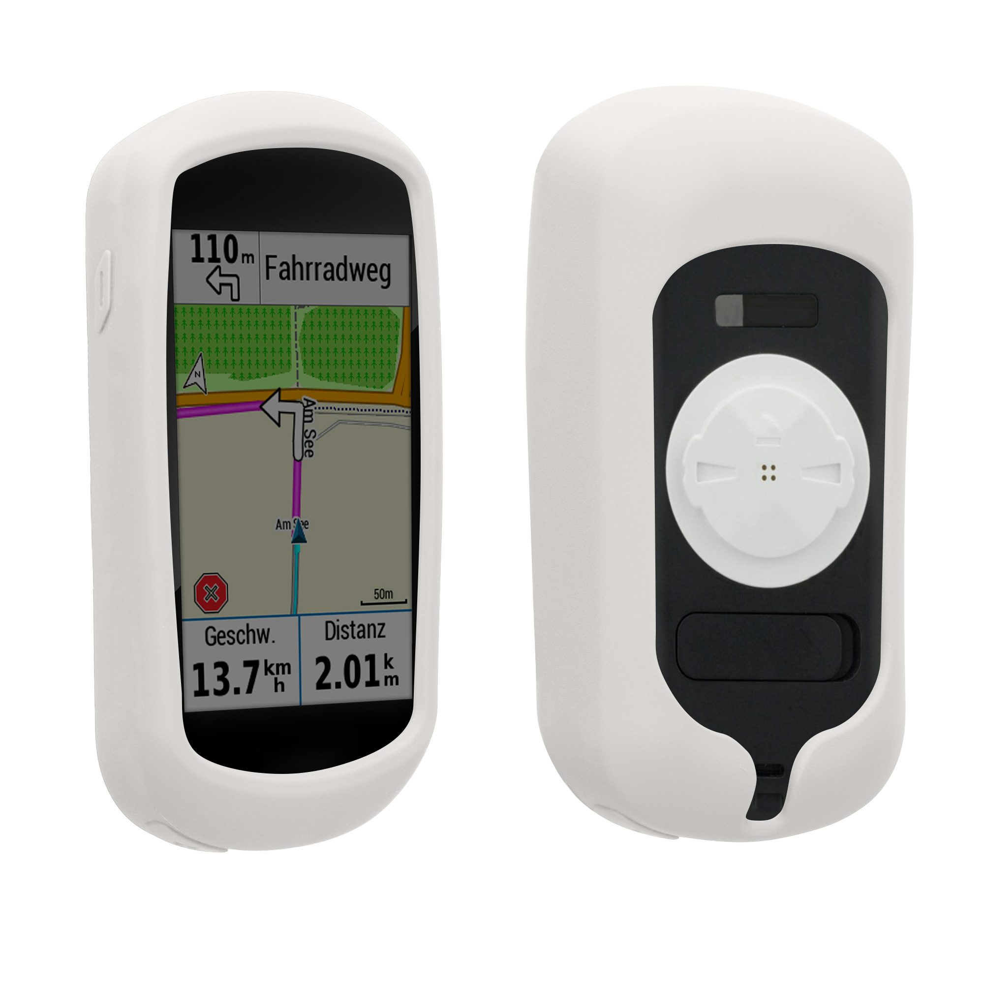 Silikonové pouzdro cyklo GPS Garmin Edge Explore kwmobile červená
