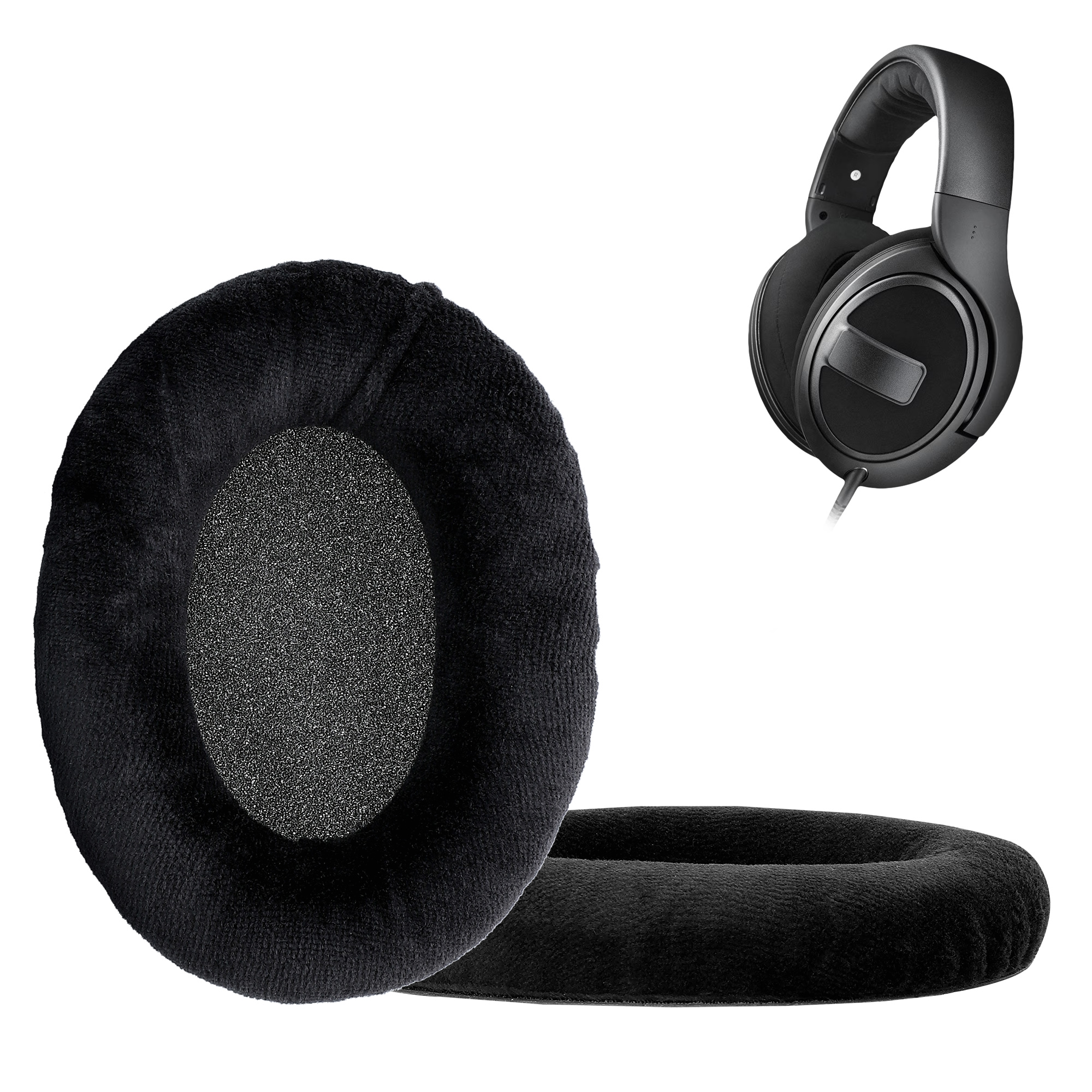 2x Náušníky na sluchátka kwmobile pro Sennheiser HD 559 / 569 / 599 Ear Pads - černá