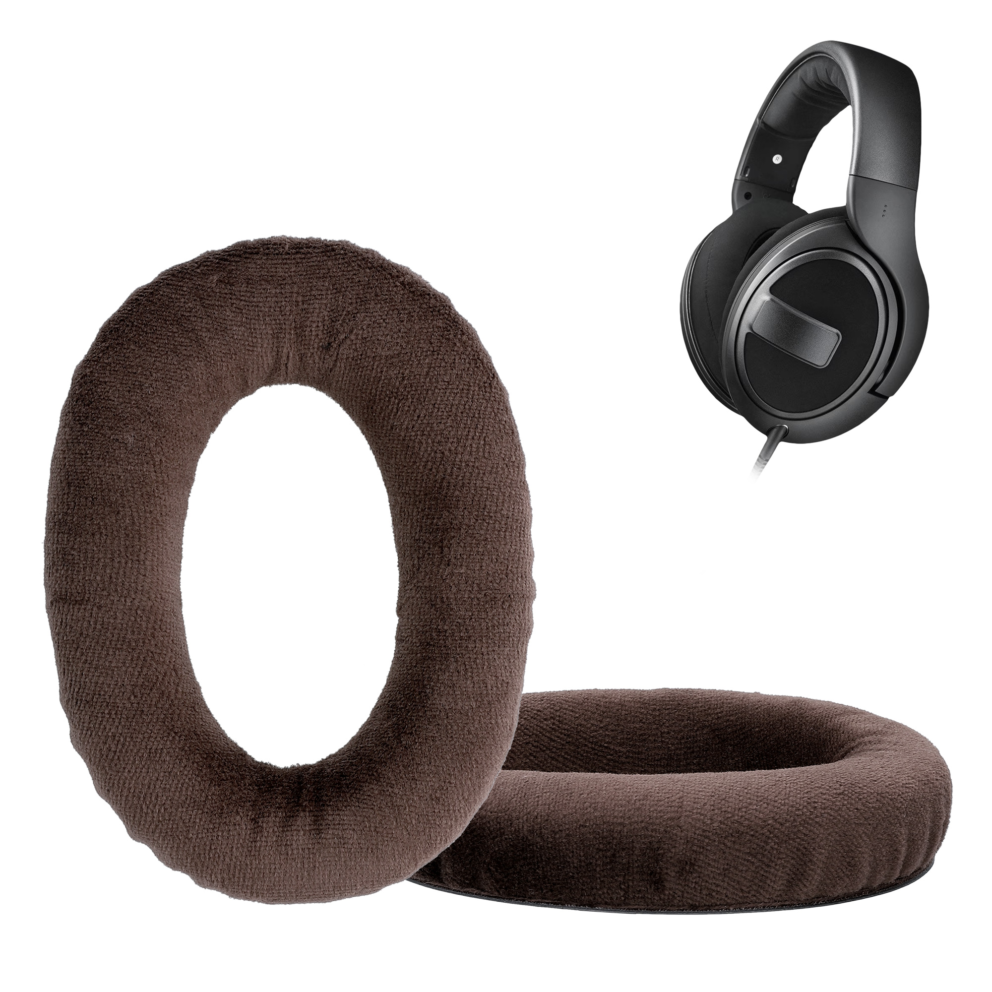 2x Náušníky na sluchátka kwmobile pro Sennheiser HD 559 / 569 / 599 Ear Pads - hnědá