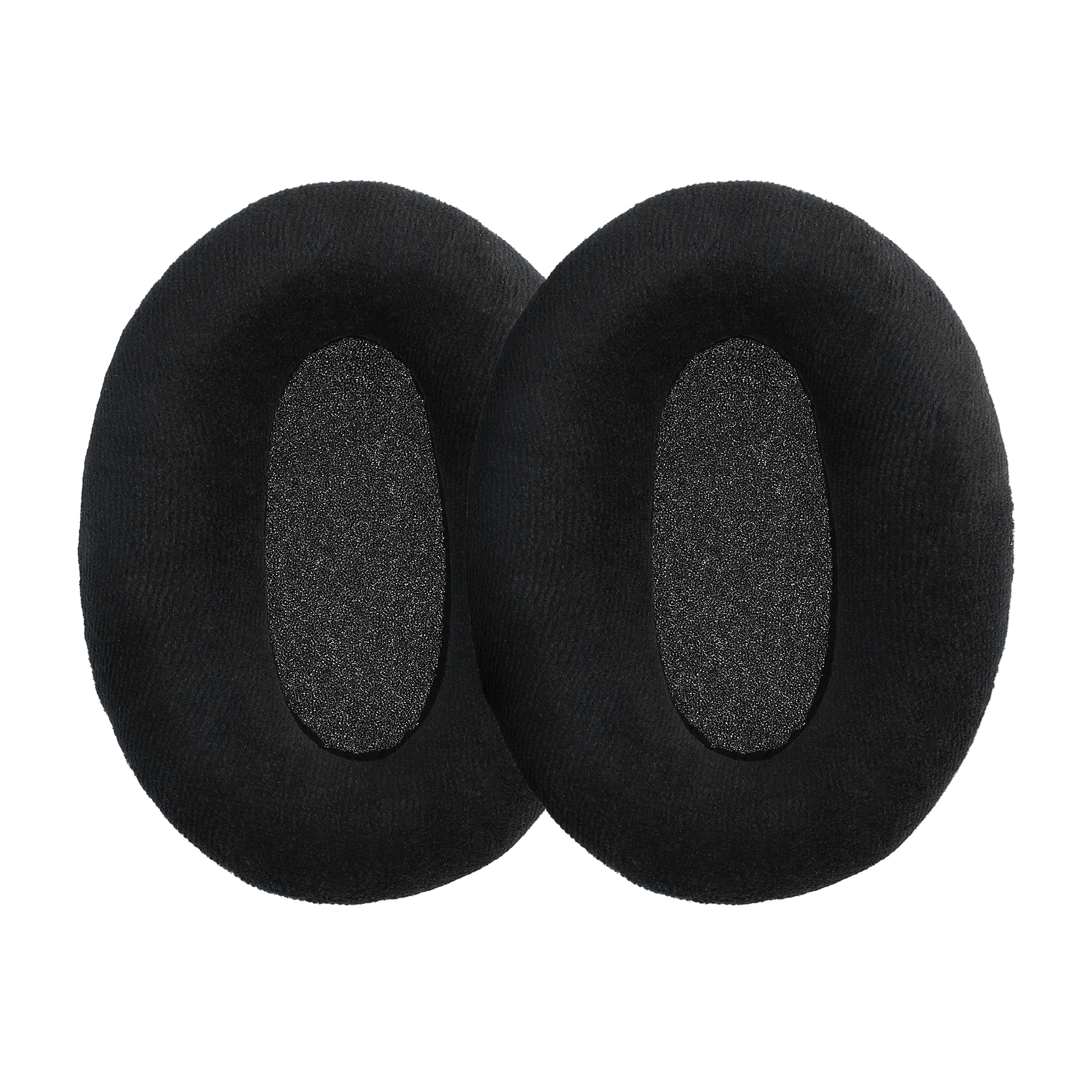 2x velurové náušníky na sluchátka pro Sennheiser HD600 / HD650 / HD545 / HD580 kwmobile - černá