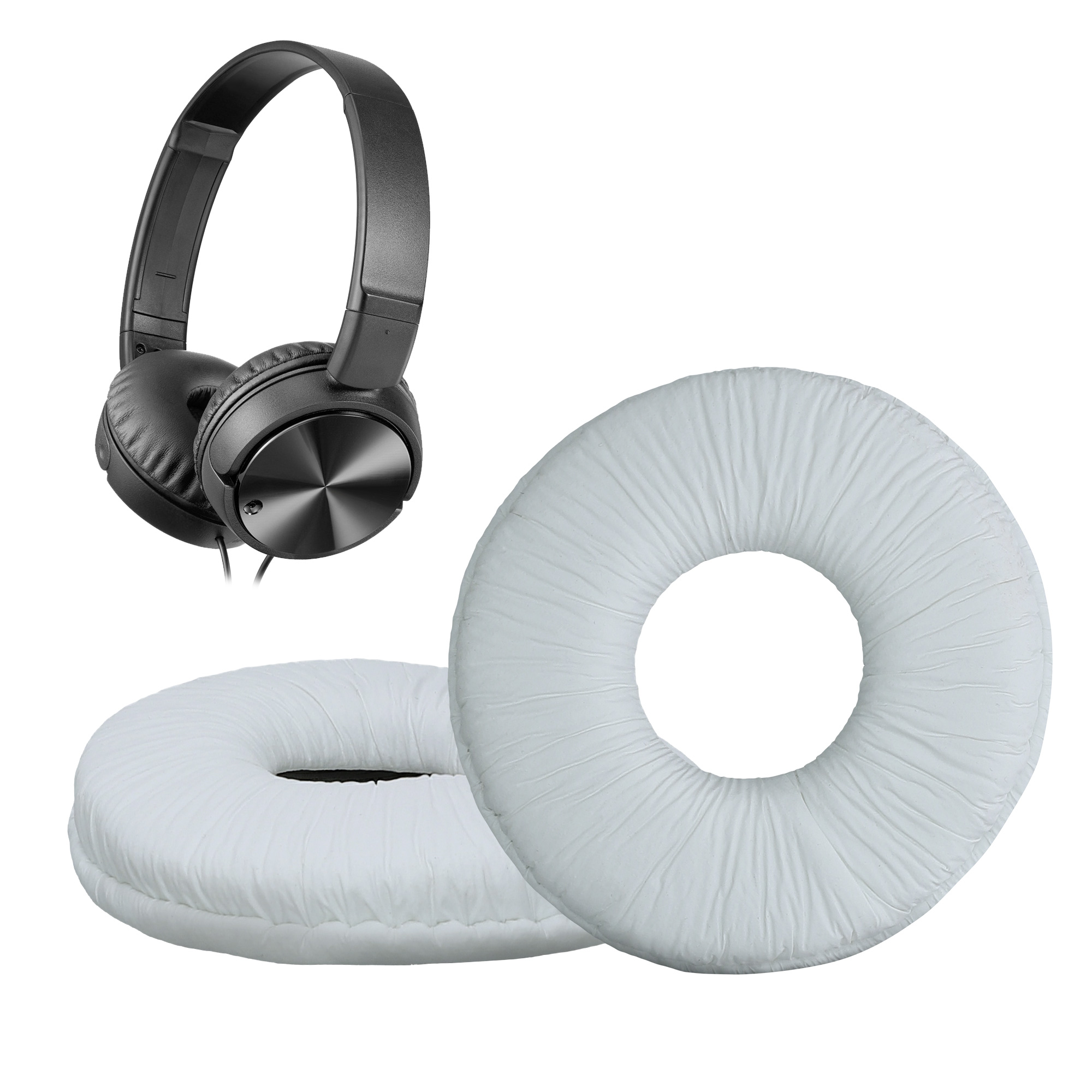 Náhradní náušníky - Sony MDR-ZX110/MDR-ZX310 - kwmobile - bílá