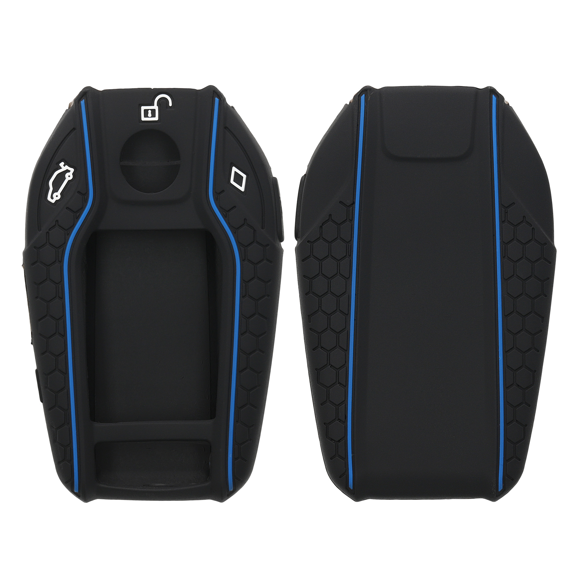 Tpu pouzdro na klíč od auta BMW Display Key Anti-Slip černo-modré