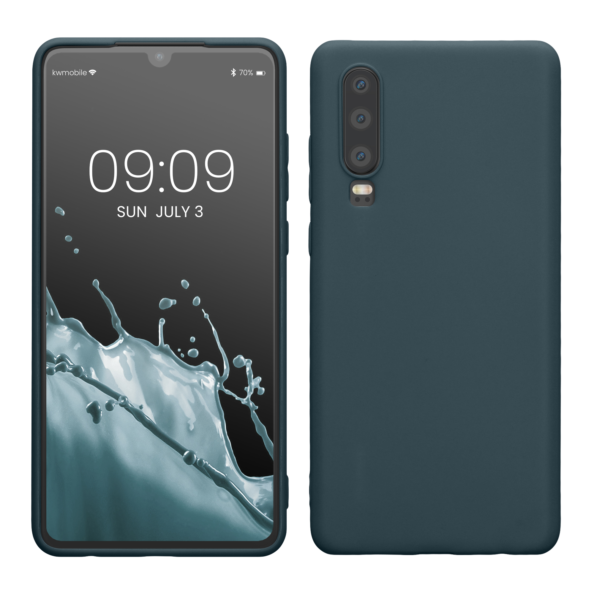 Pouzdro pro Huawei P30 kwmobile TPU - tmavá antracitová
