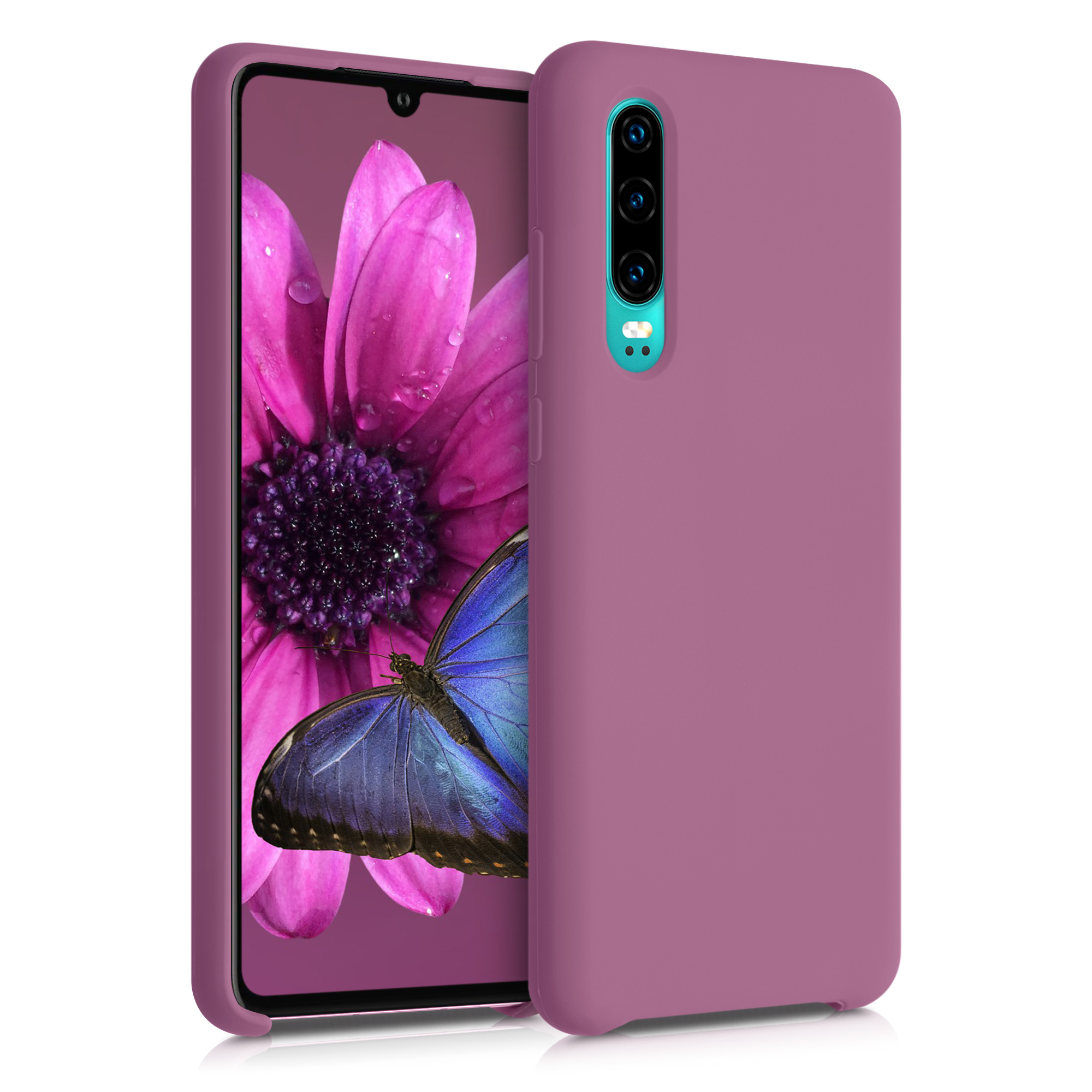 Kryt kwmobile Huawei P30, tmavě růžová