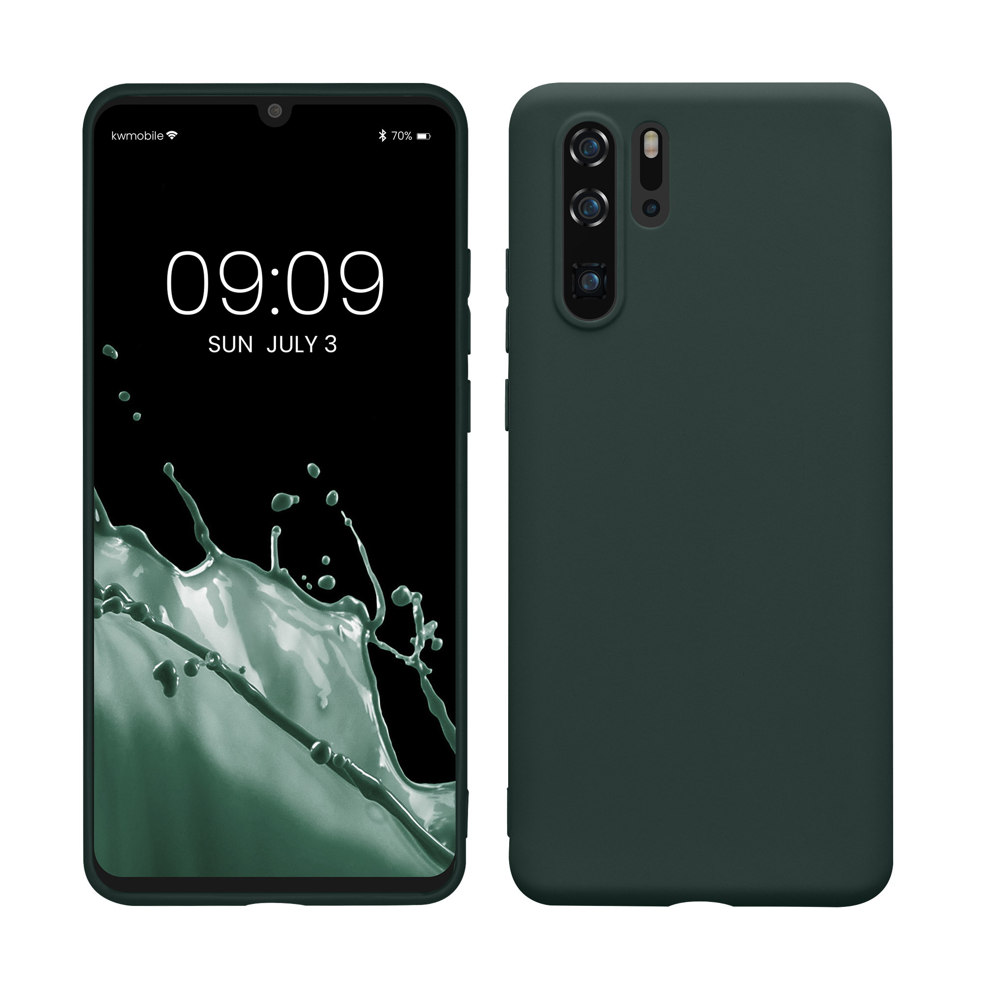 Kryt na mobil Huawei P30 Pro kwmobile - mechově zelená