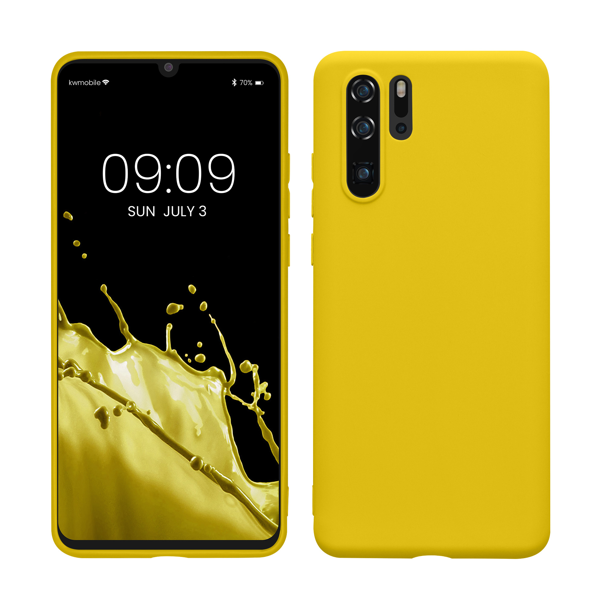 Kryt na mobil Huawei P30 Pro kwmobile - zářivě žlutá