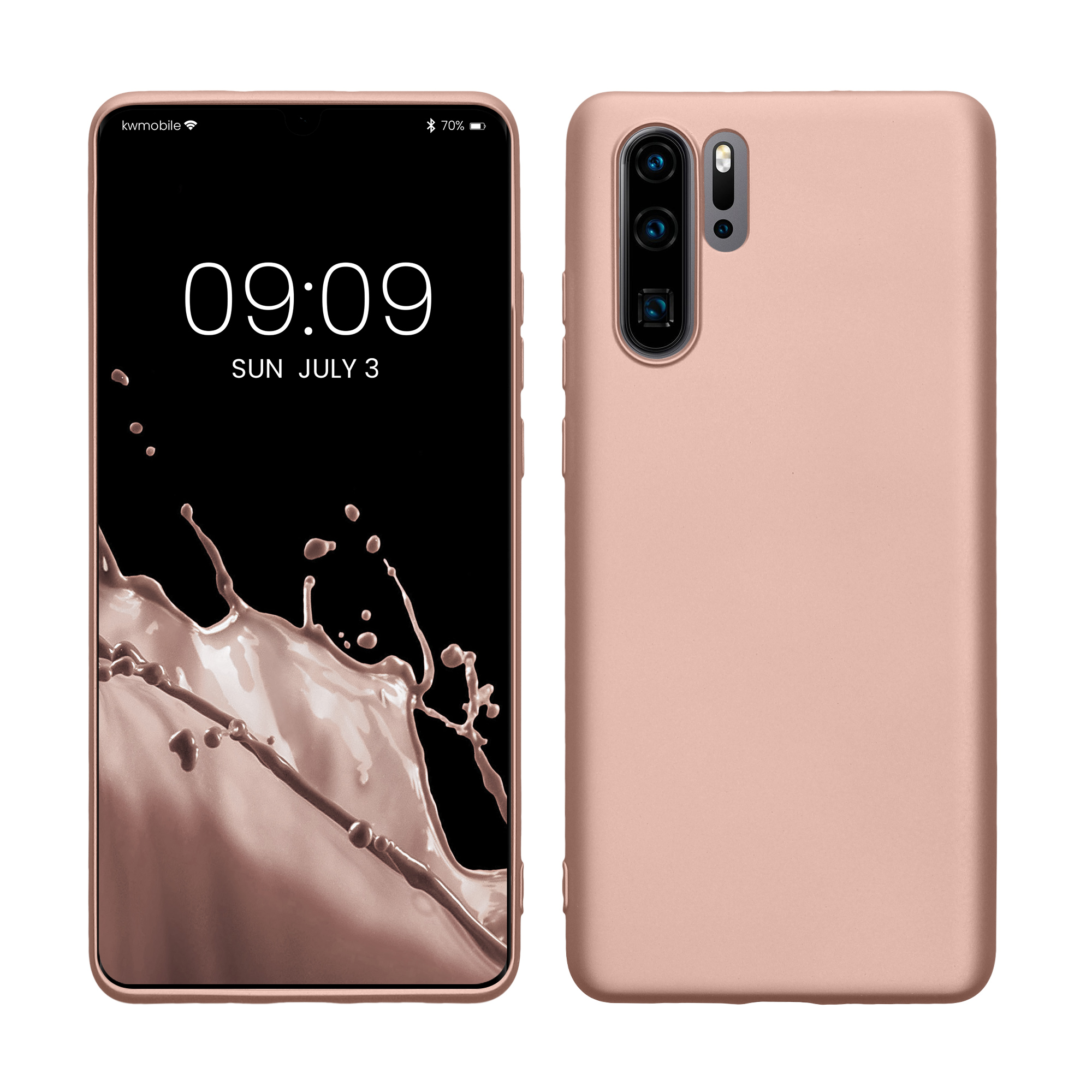 Kryt na mobil Huawei P30 Pro kwmobile - metalická růžově zlatá