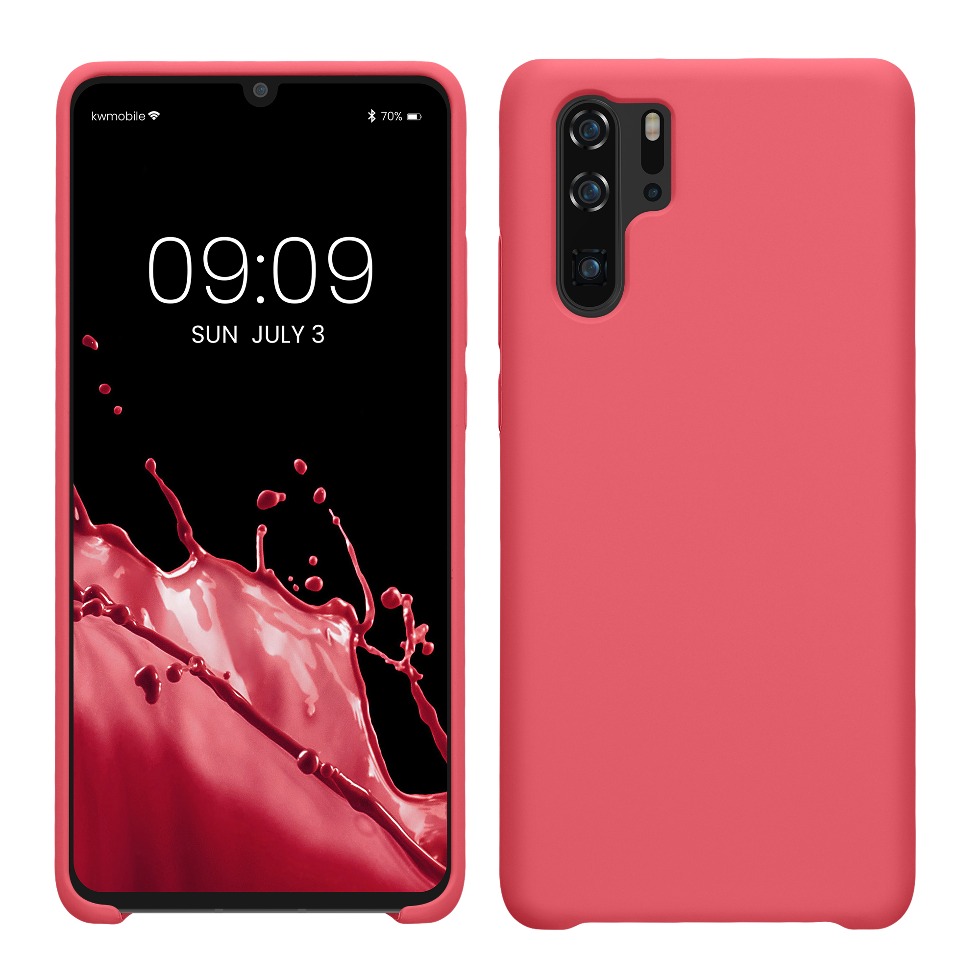 Pouzdro pro Huawei P30 Pro kwmobile silikonové - cukrová růžová