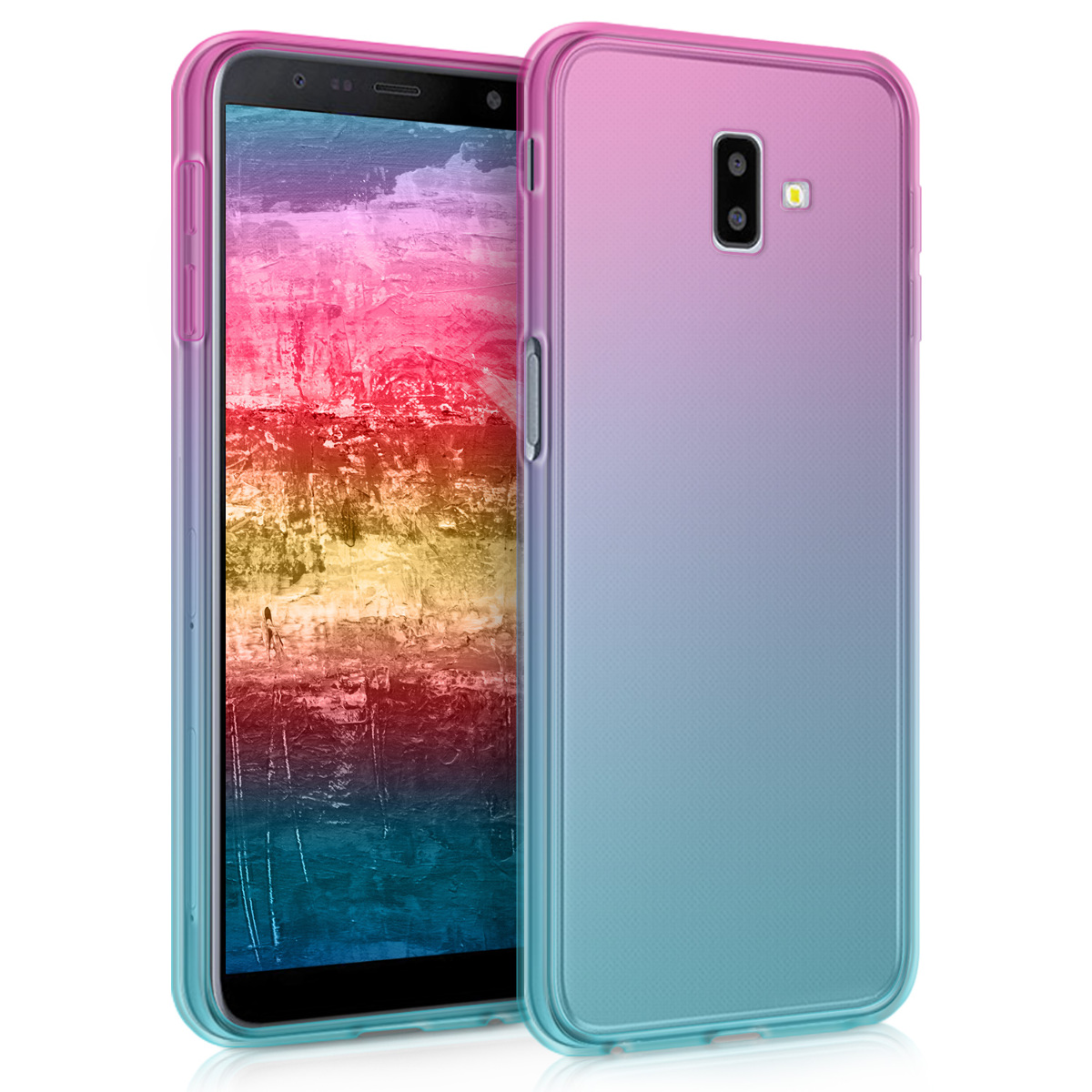 Kryt na mobil Samsung Galaxy J6+ / J6 Plus DUOS kwmobile TPU transparentní