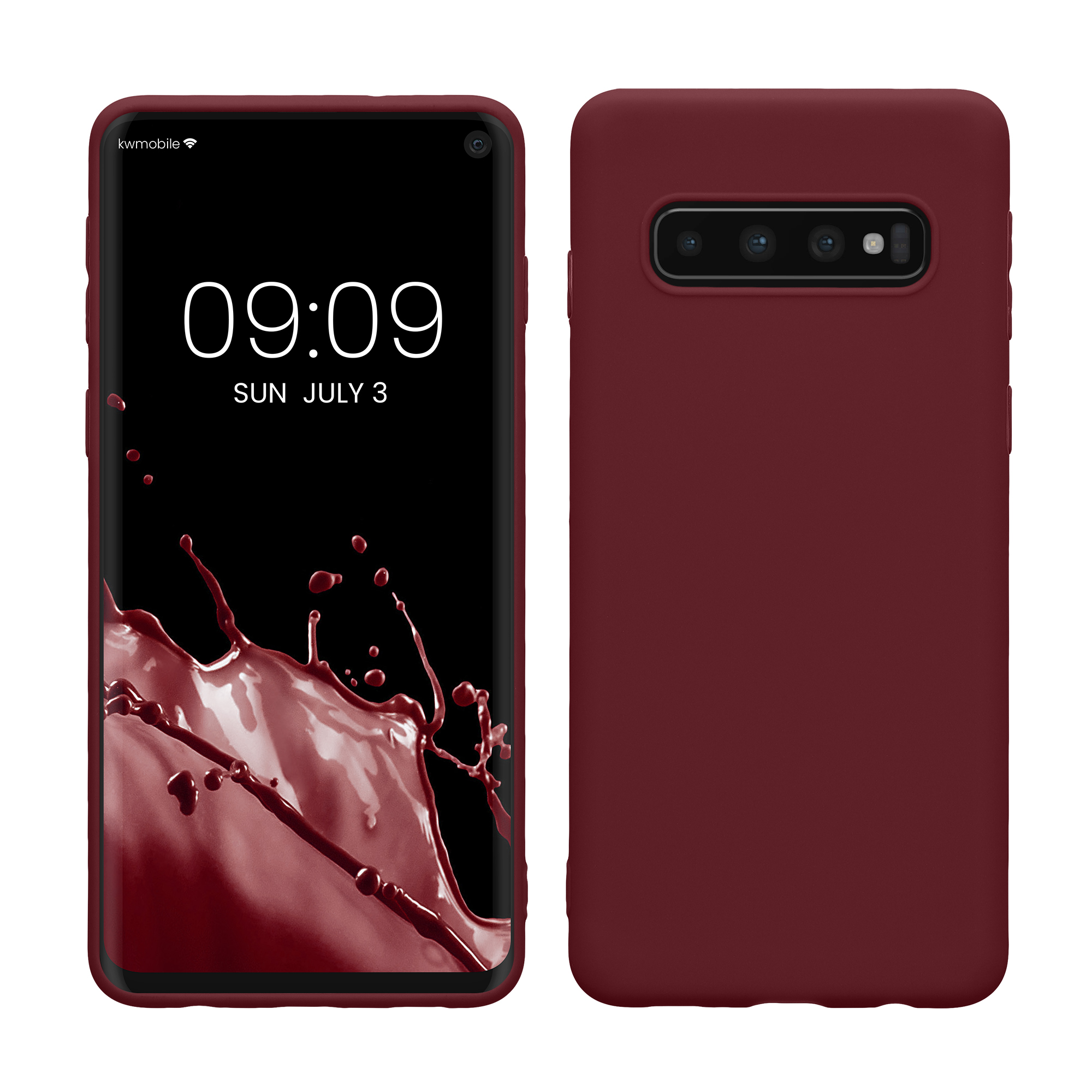 Kryt na mobil Samsung Galaxy S10 kwmobile TPU vínově fialový
