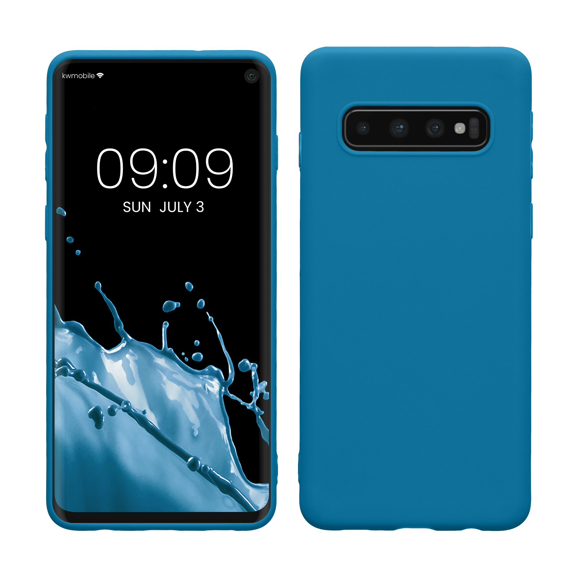 Kryt na mobil Samsung Galaxy S10 kwmobile TPU karibsky modrý