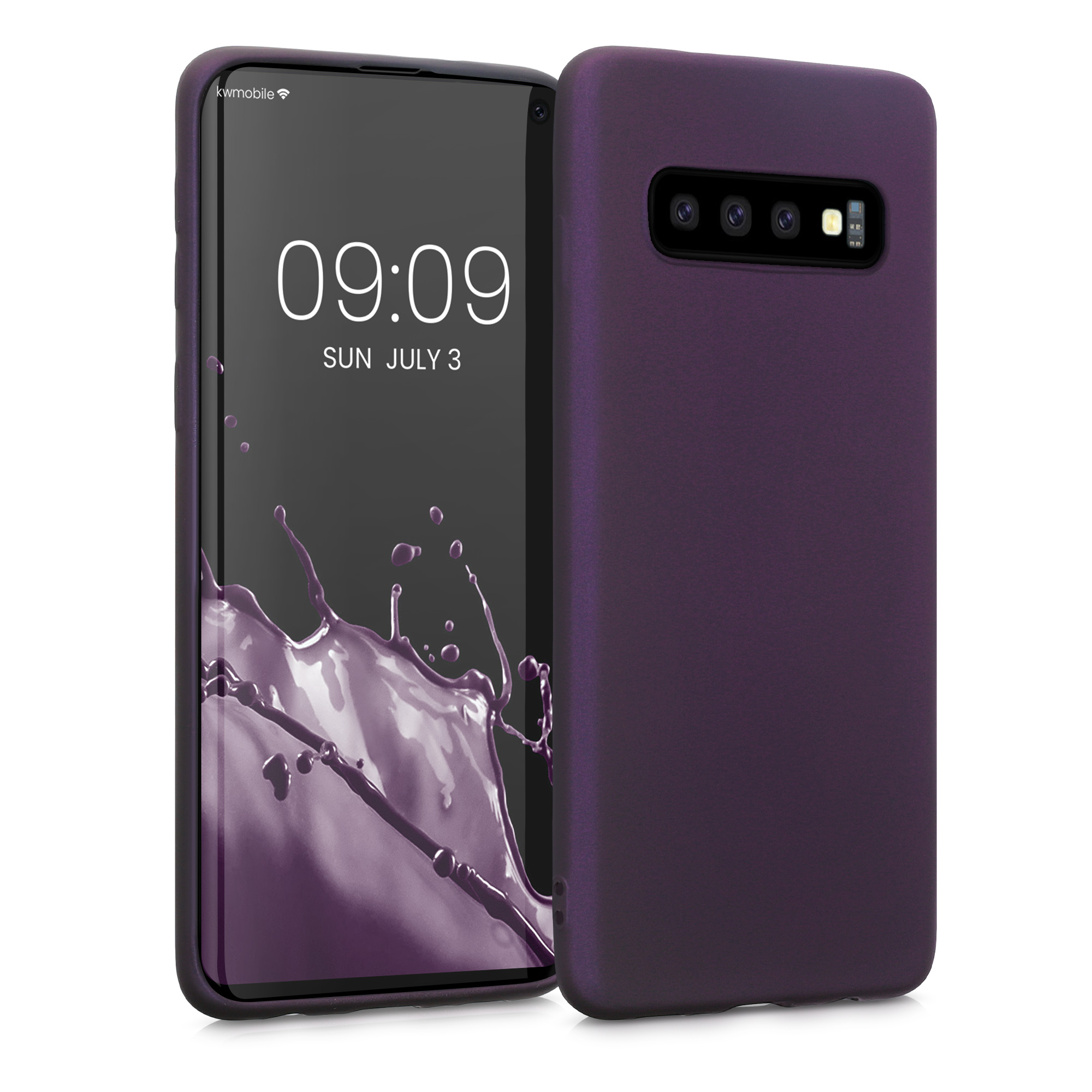 Metalický kryt na mobil Samsung Galaxy S10 kwmobile metalicky berry