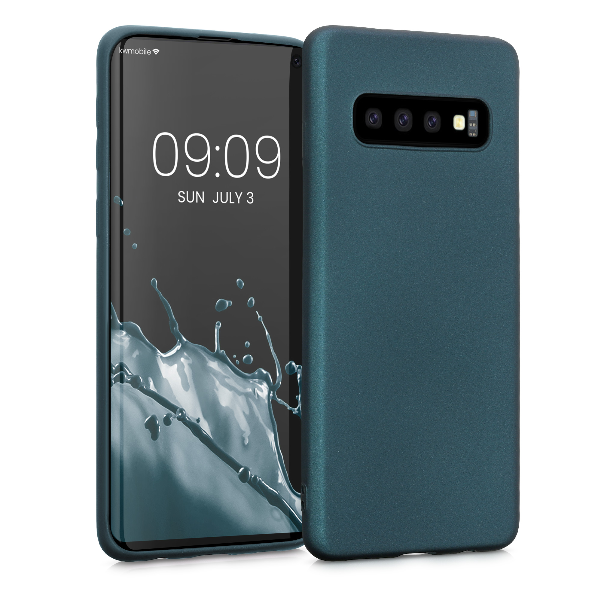Metalický kryt na mobil Samsung Galaxy S10 kwmobile Metallic Teal