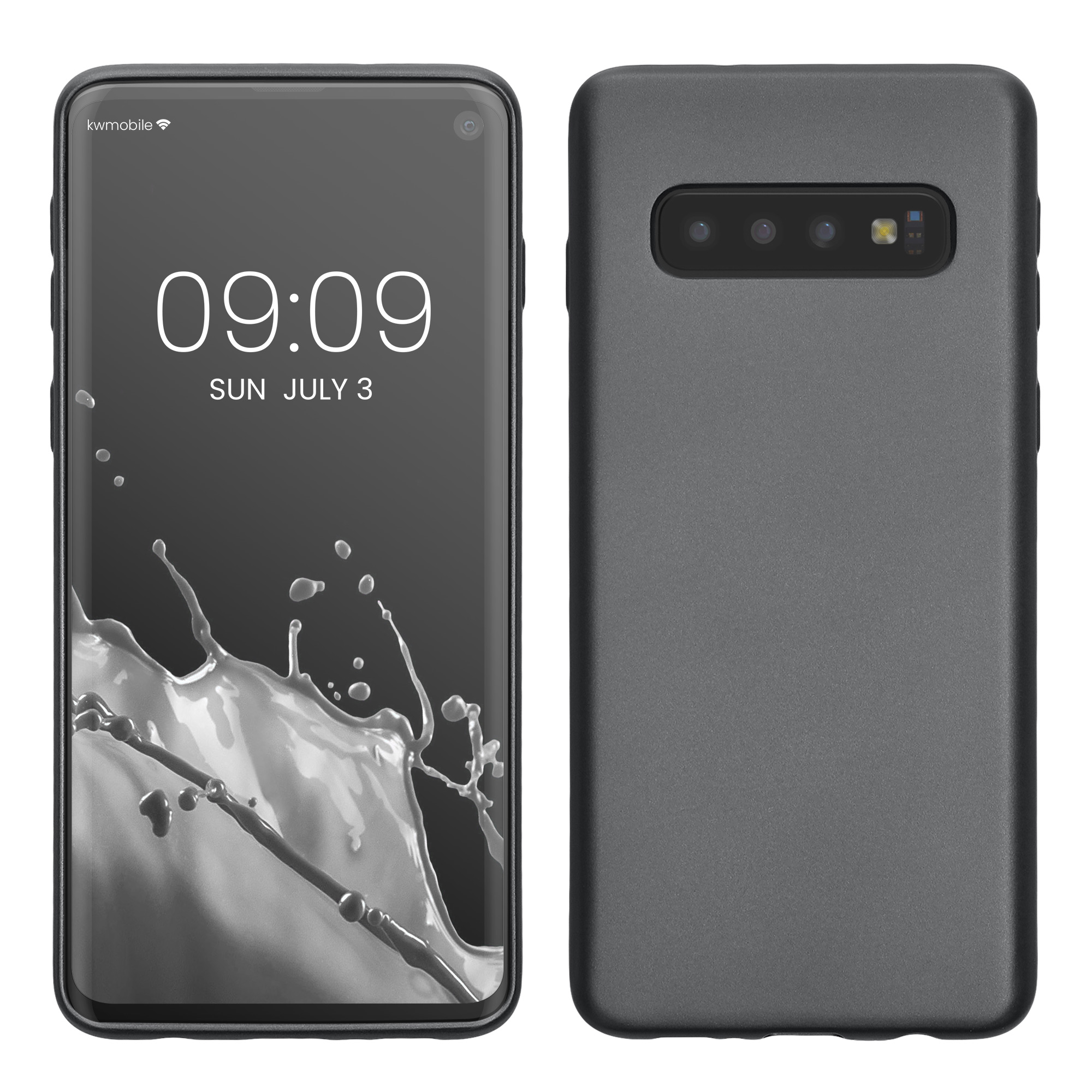 Metalický kryt na mobil Samsung Galaxy S10 kwmobile metalicky šedý