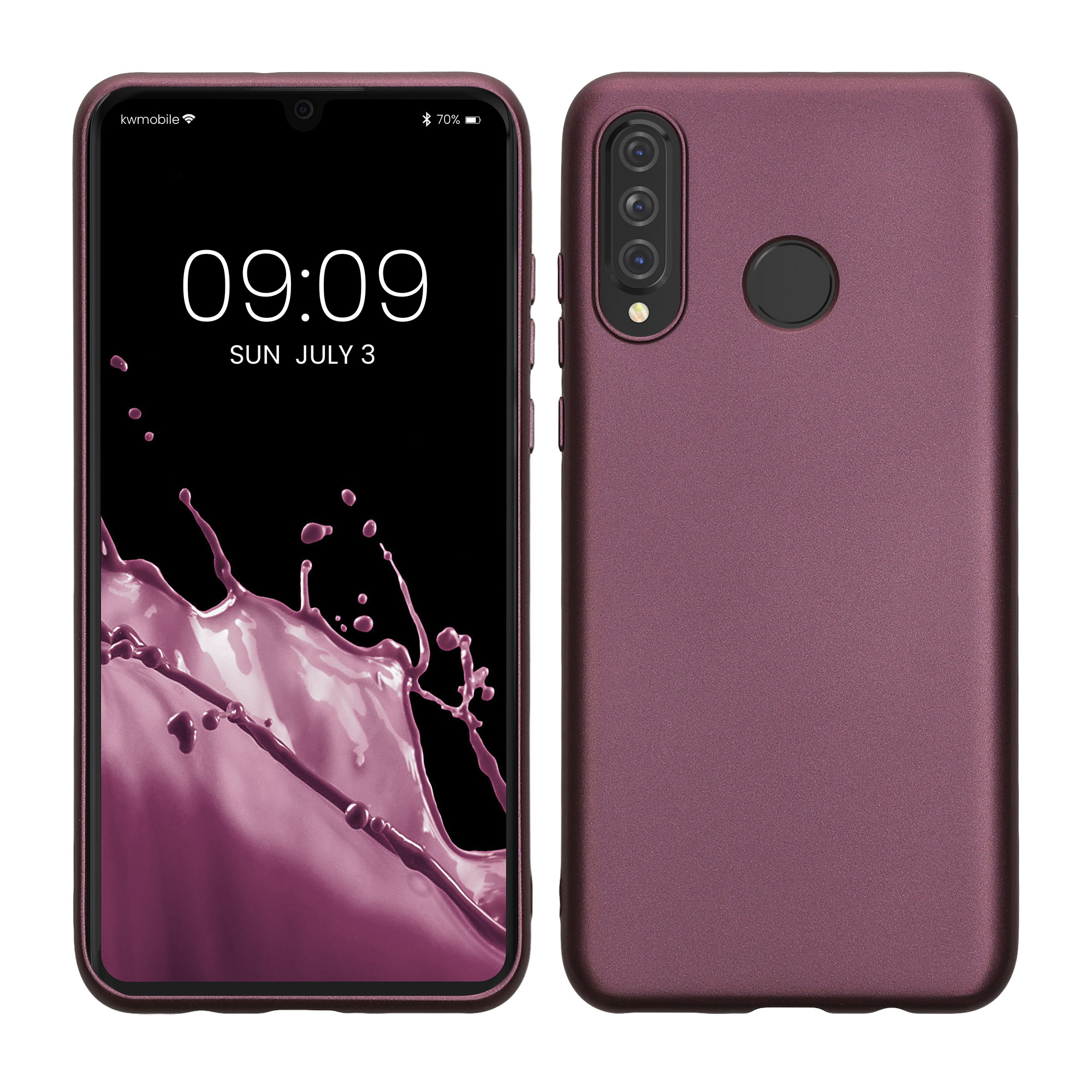Kryt kwmobile Huawei P30 Lite, metalická levandulová