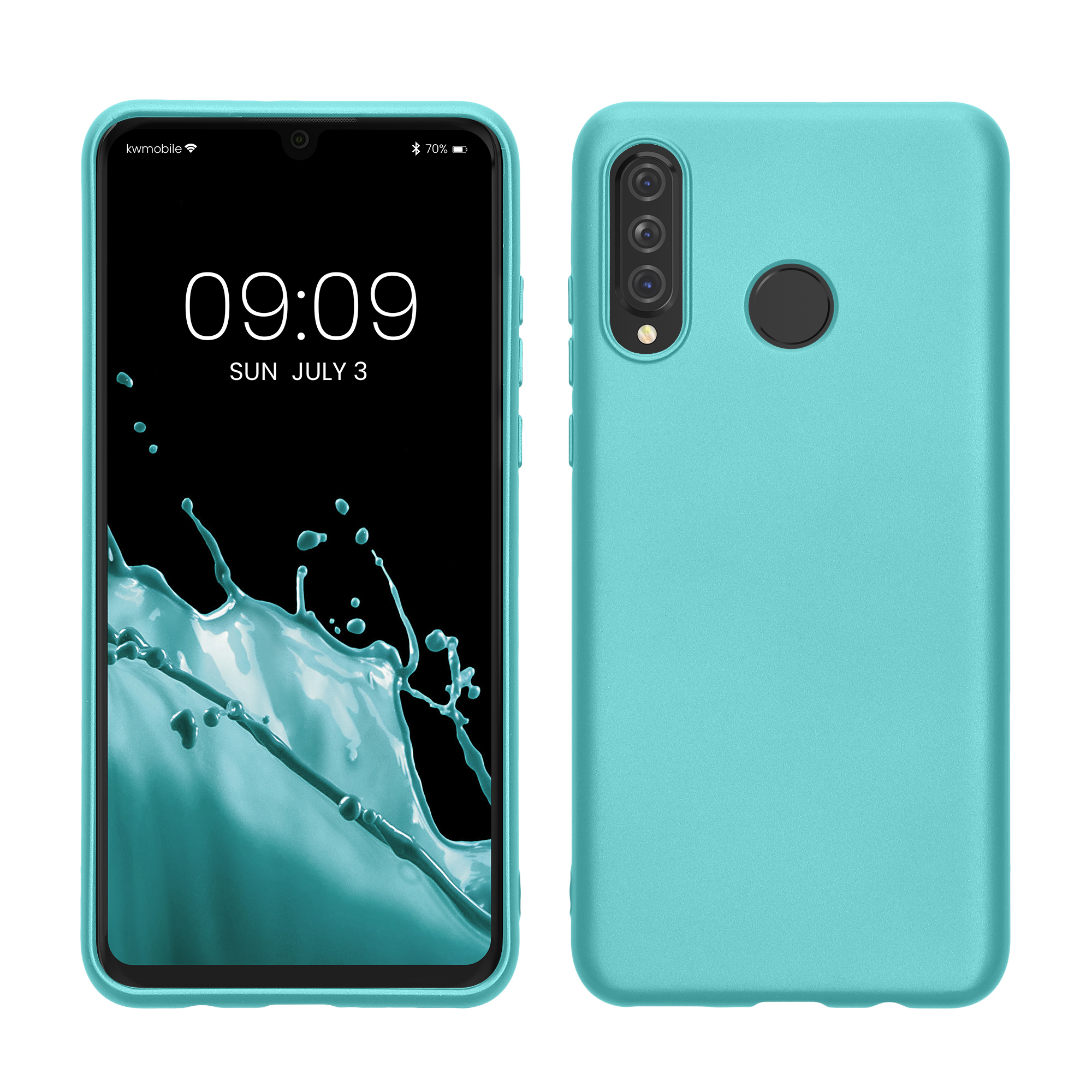 Kryt kwmobile Huawei P30 Lite, metalická mátově zelená