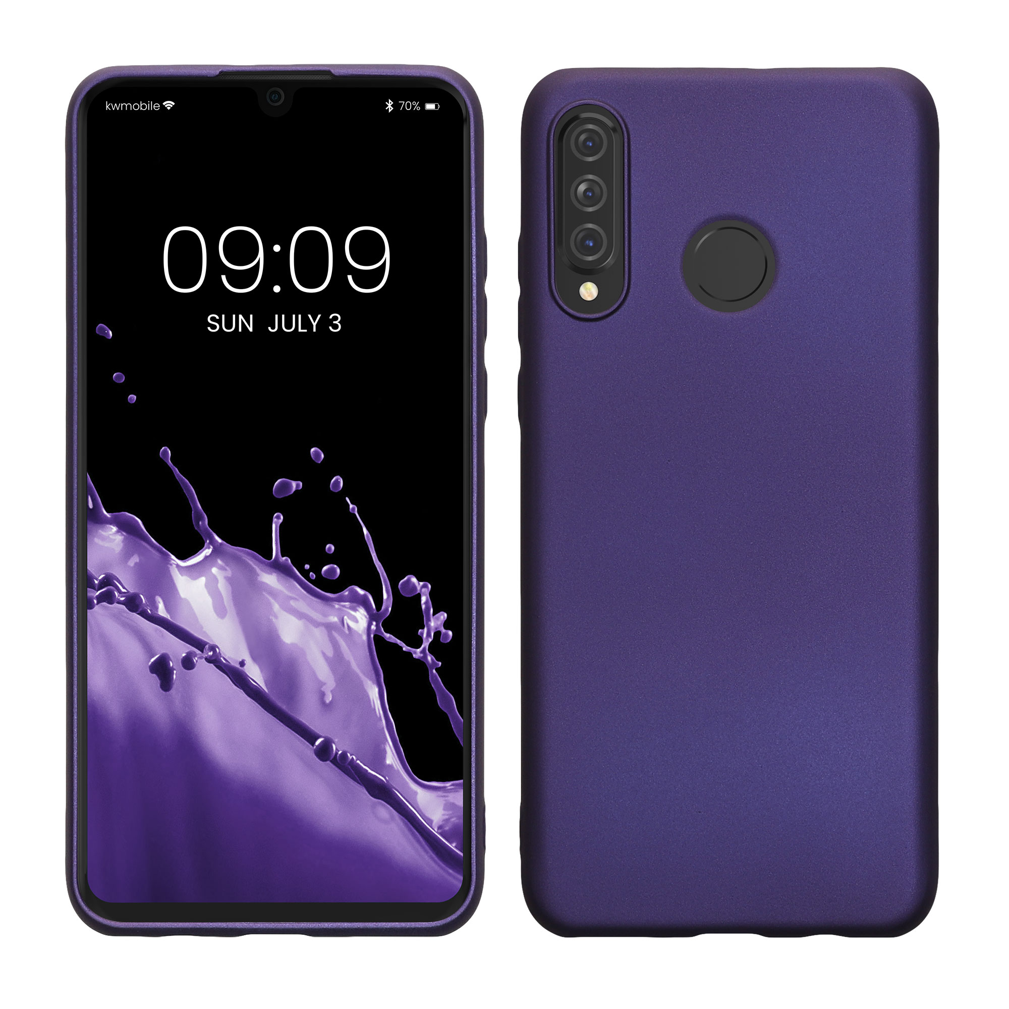 Kryt kwmobile Huawei P30 Lite, metalická modrofialová