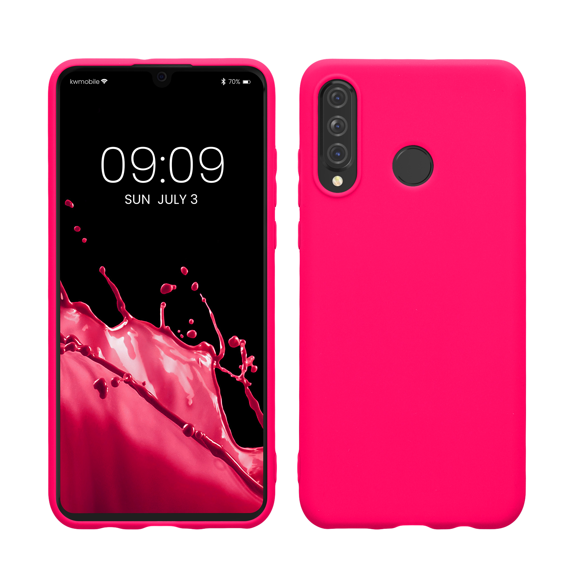 Kryt kwmobile Huawei P30 Lite, neonově růžová