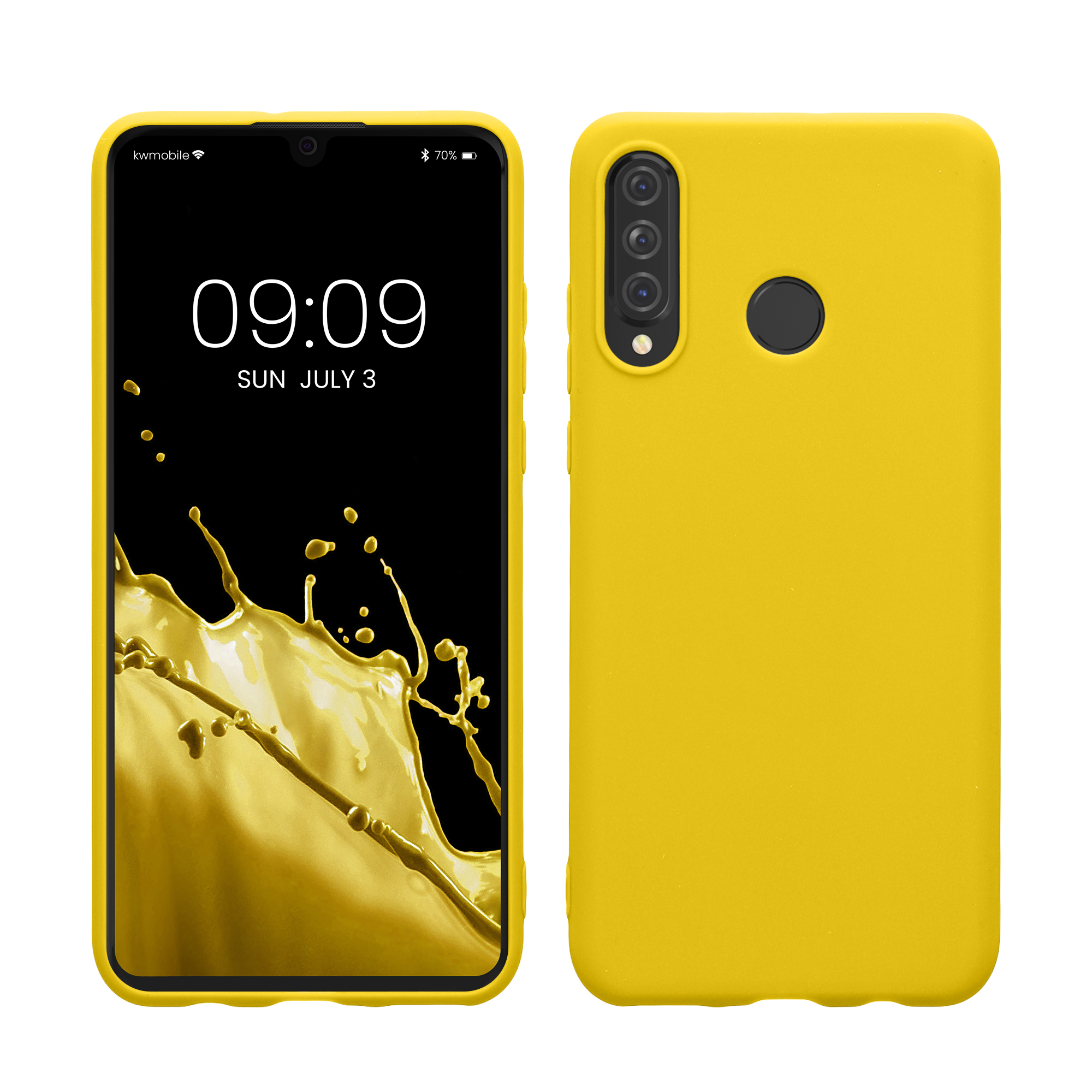 Kryt kwmobile Huawei P30 Lite, zářivě žlutá