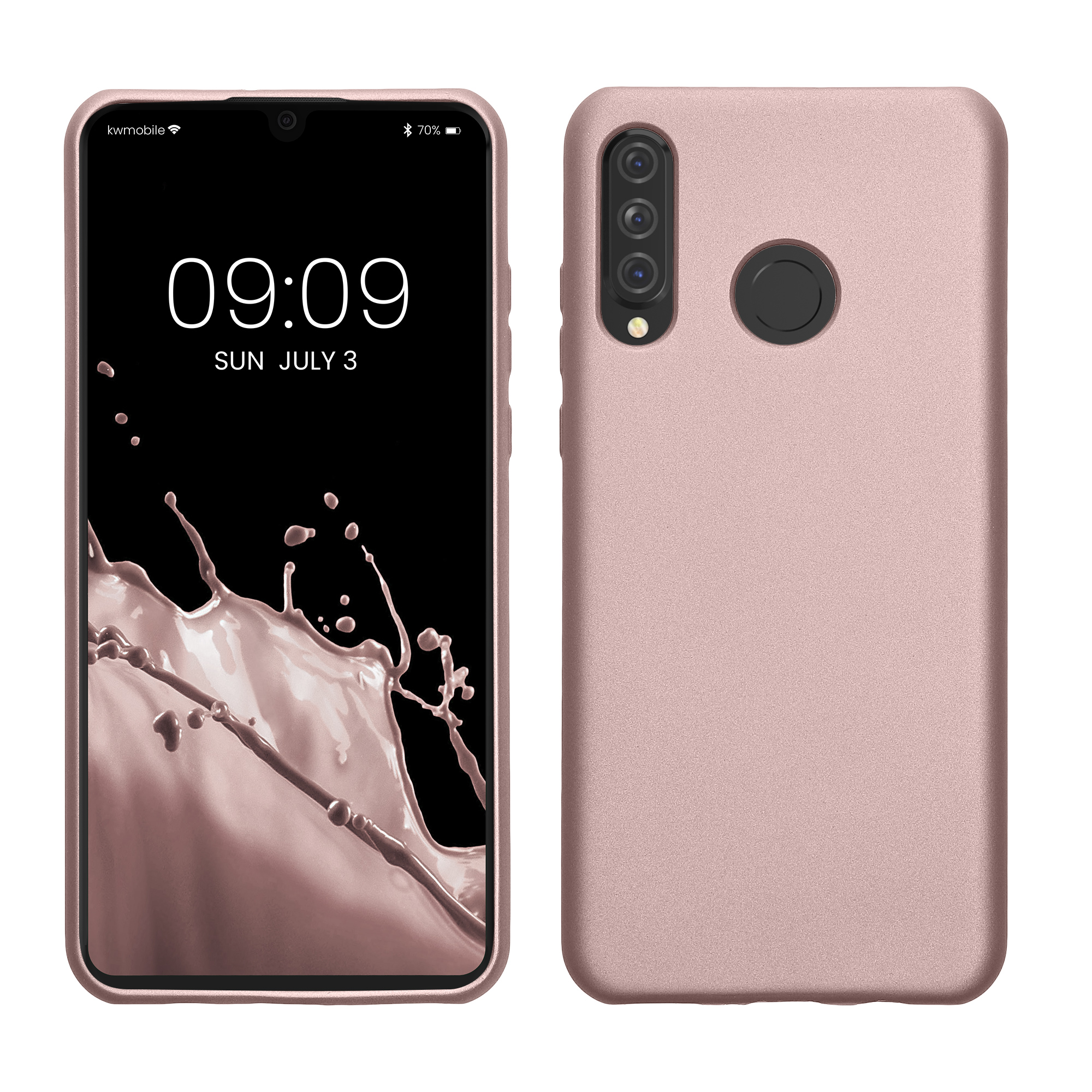 Kryt kwmobile Huawei P30 Lite, metalická arktická bobule