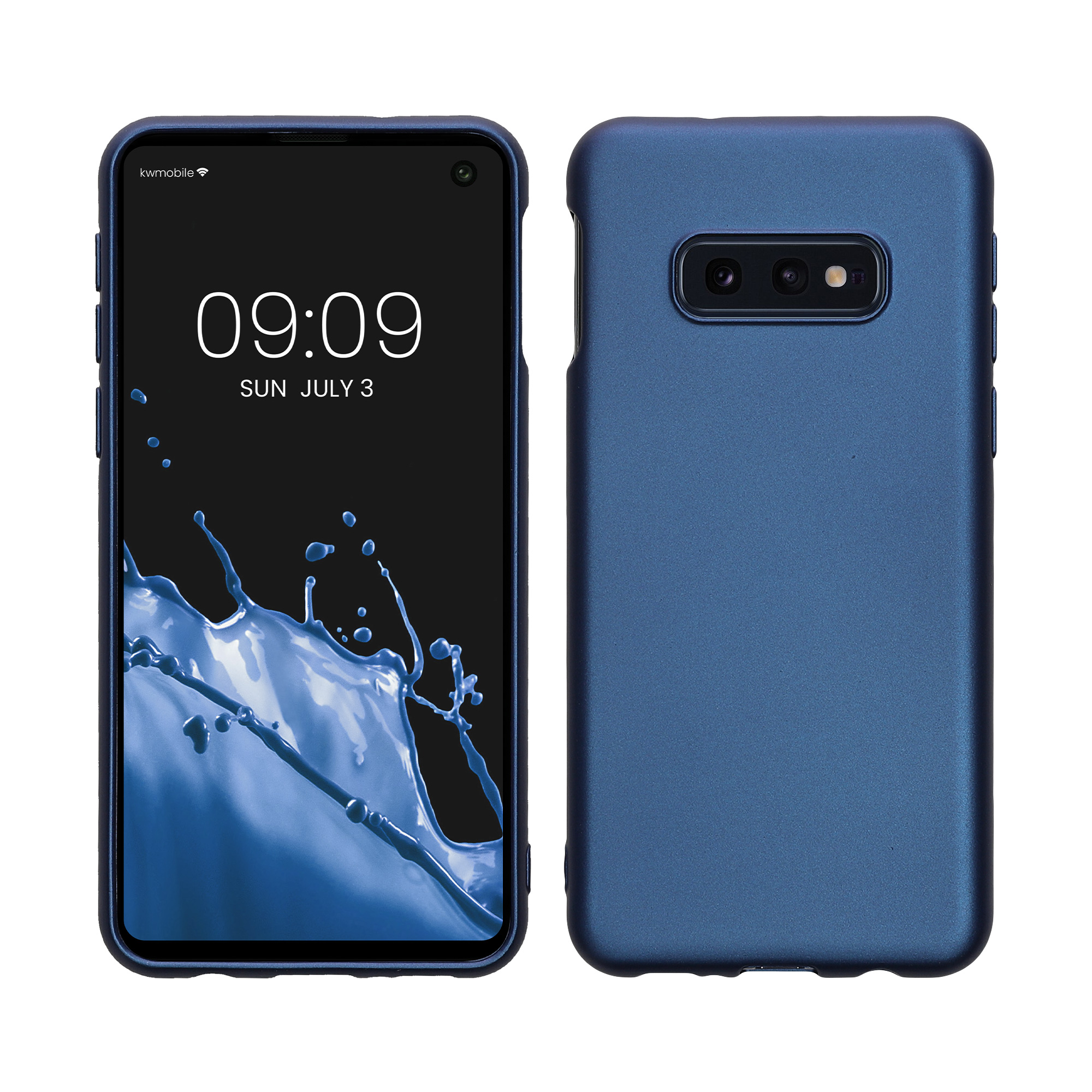 Metalický kryt na mobil Samsung Galaxy S10e kwmobile metalicky modrý