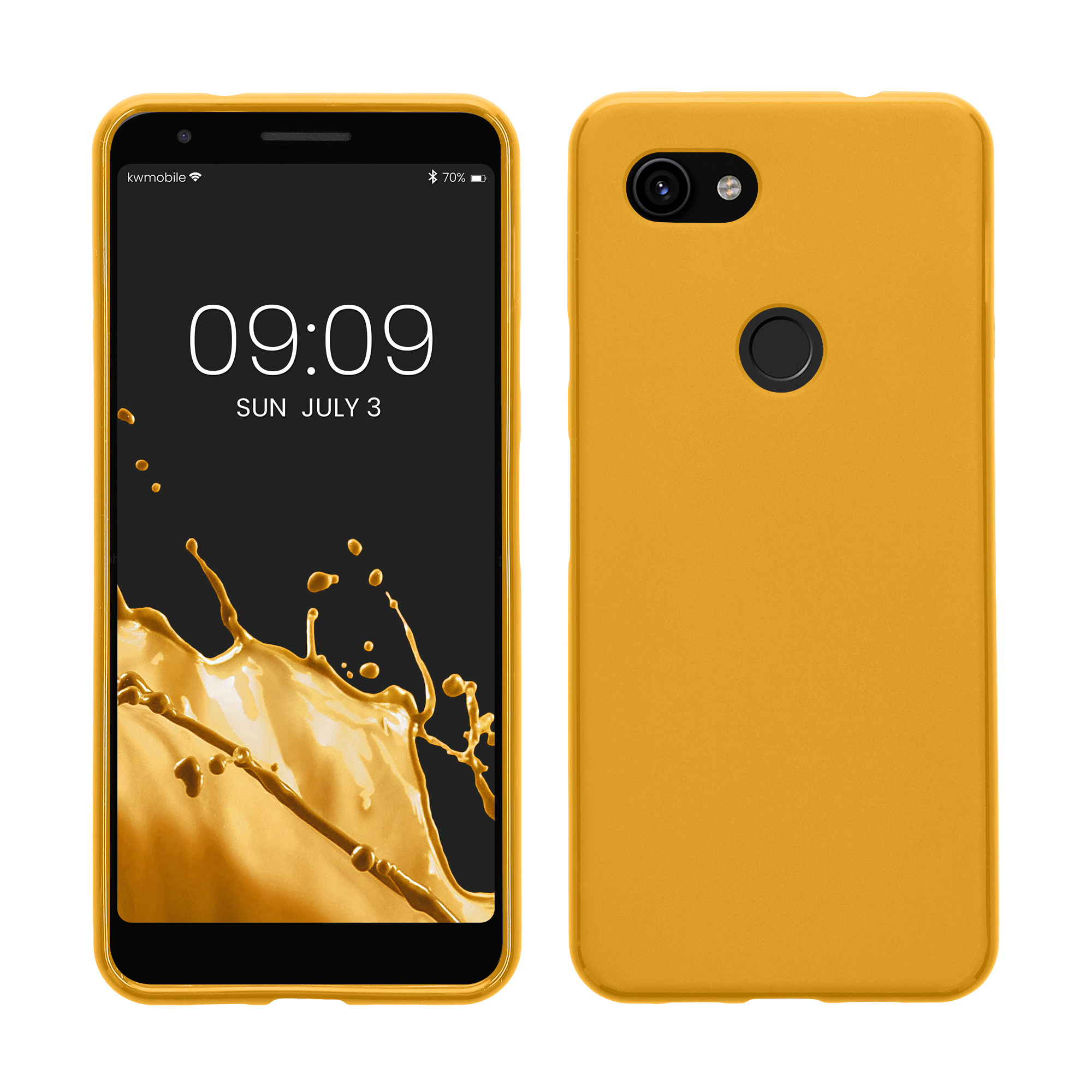 Zadní kryt kwmobile pro Google Pixel 3a - medově žlutá