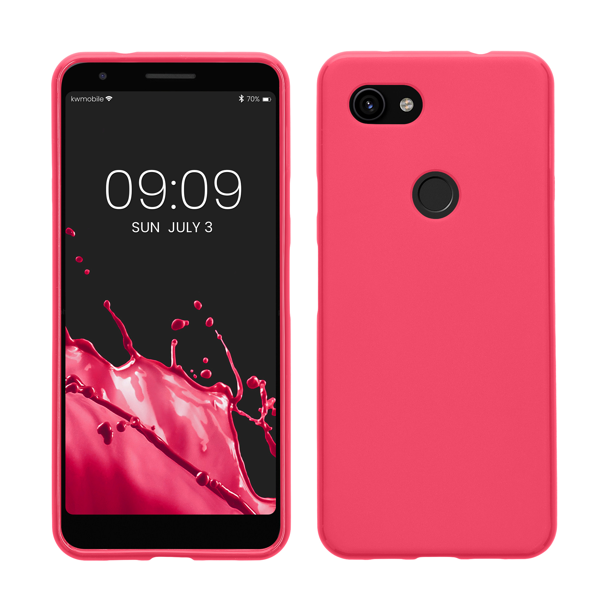 Zadní kryt kwmobile pro Google Pixel 3a - neonově růžová