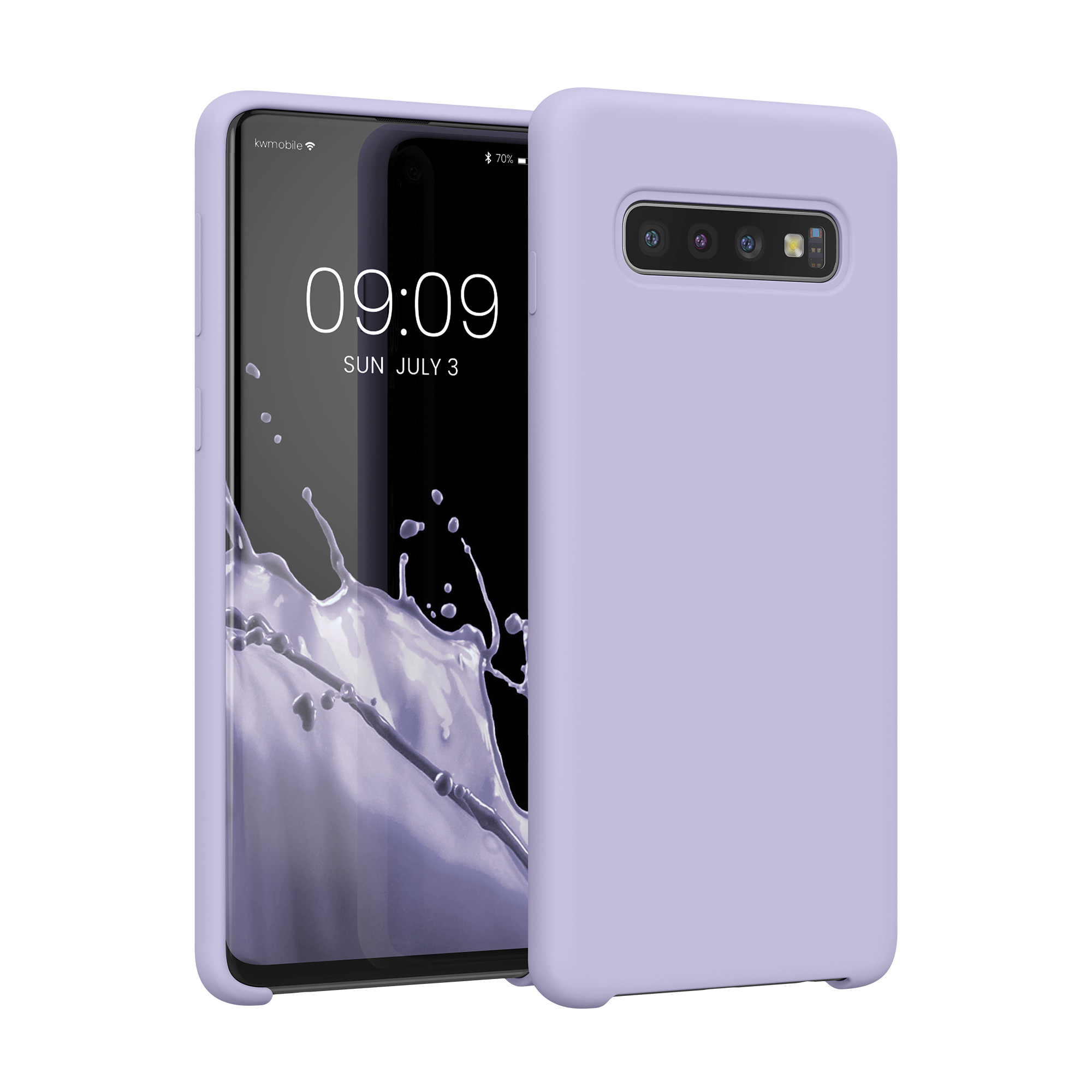 Kryt na mobil Samsung Galaxy S10 kwmobile TPU světle levandulový