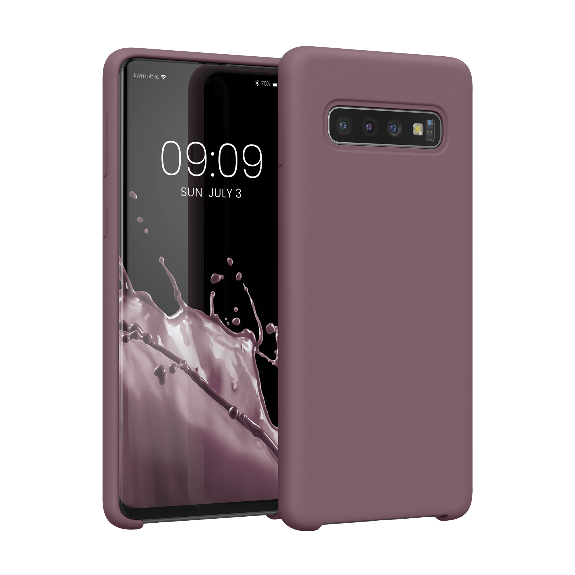 Kryt na mobil Samsung Galaxy S10 kwmobile TPU hroznově fialový