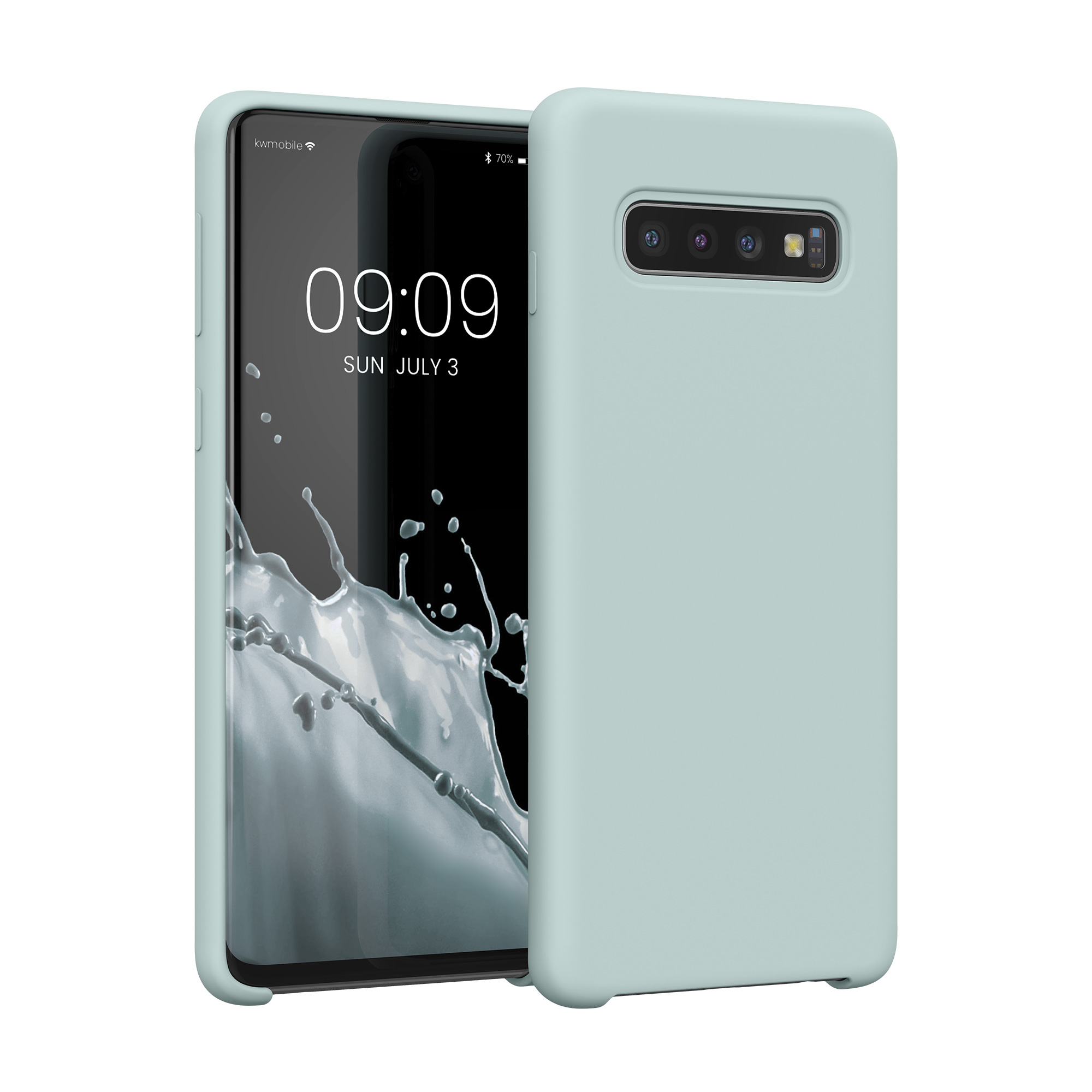 Kryt na mobil Samsung Galaxy S10 kwmobile TPU mintový