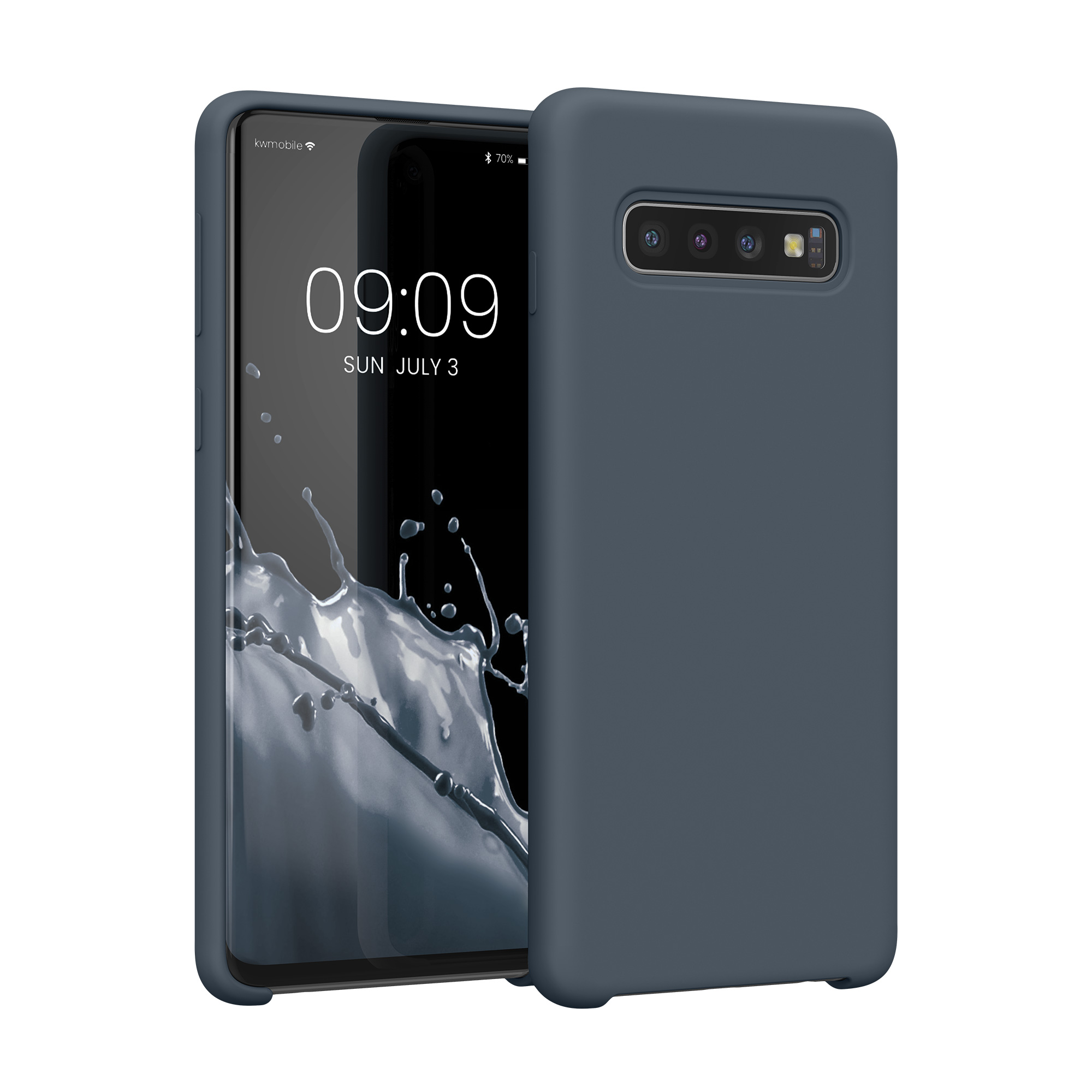 Kryt na mobil Samsung Galaxy S10 kwmobile TPU tmavě břidlicový