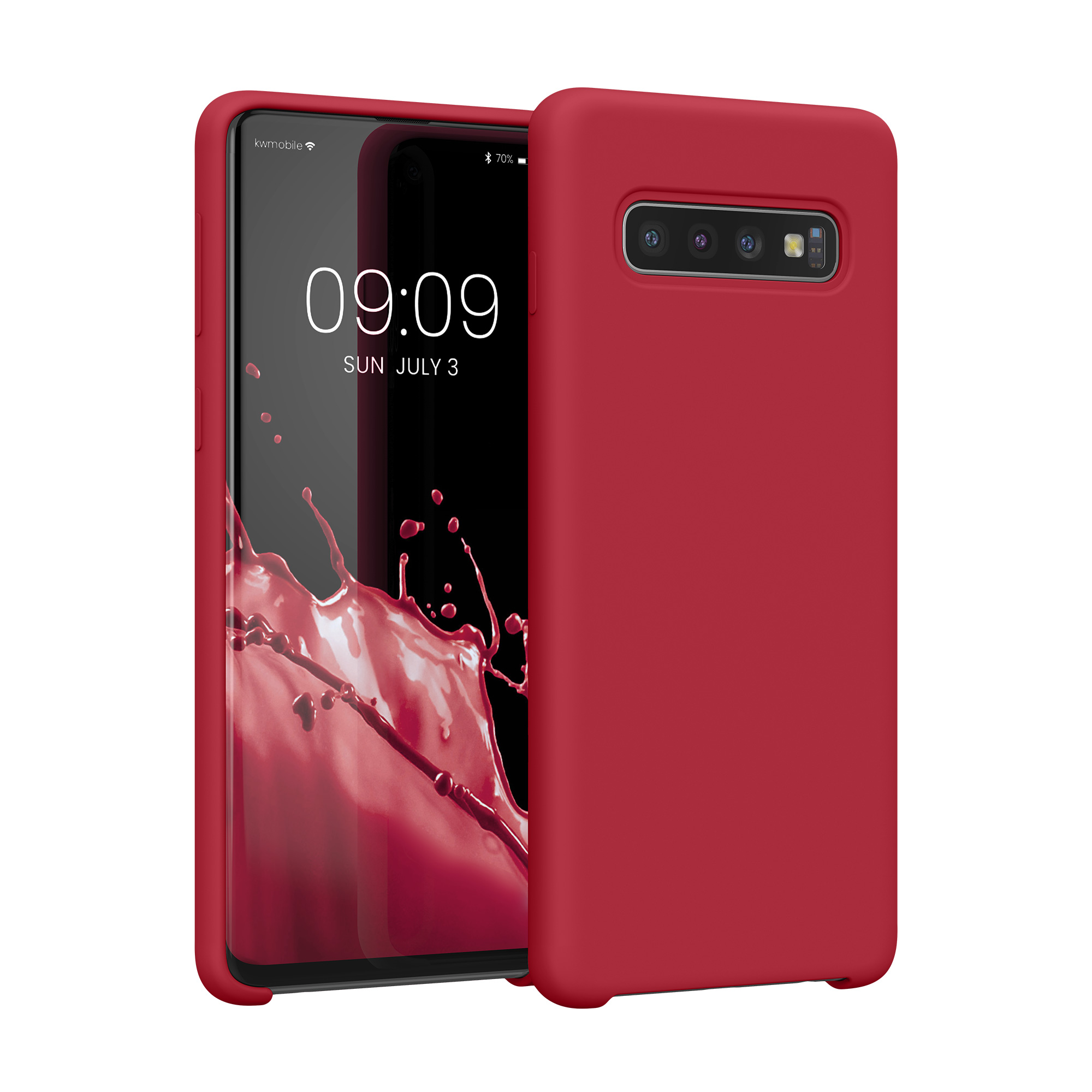 Kryt na mobil Samsung Galaxy S10 kwmobile TPU červený