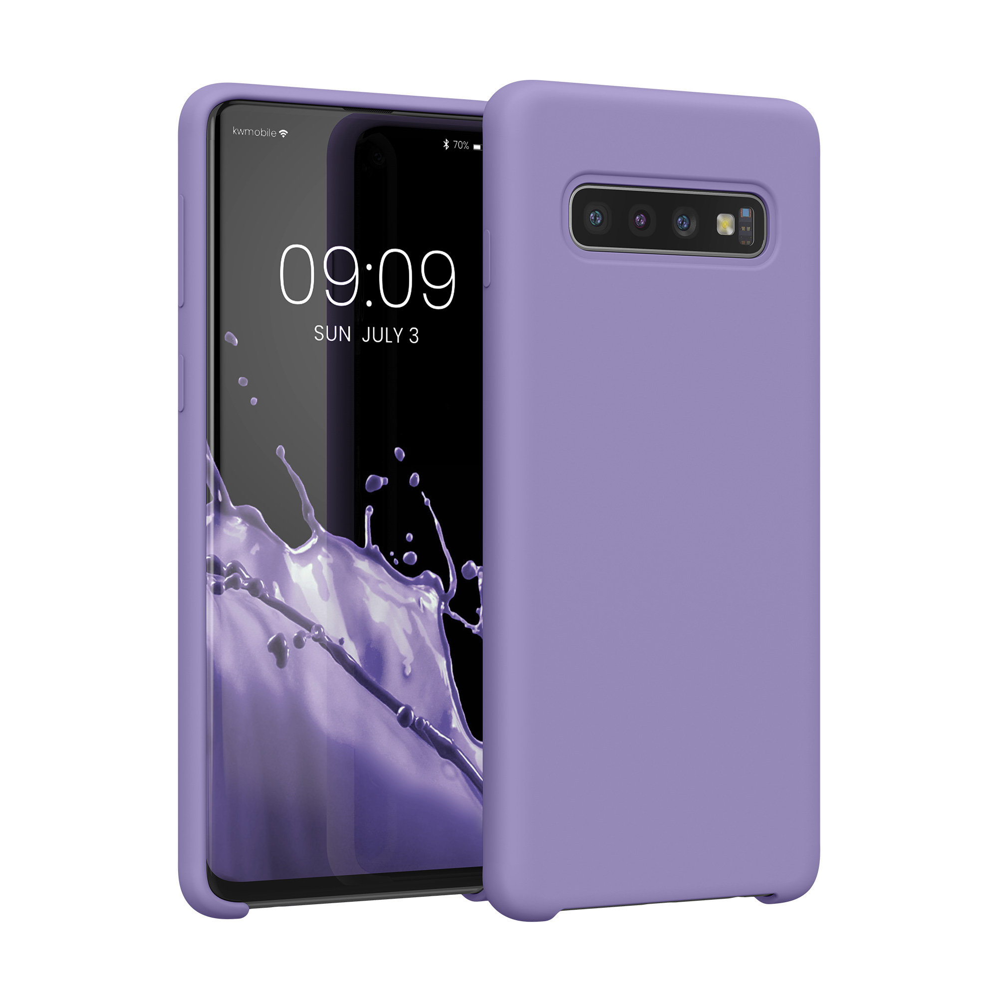 Kryt na mobil Samsung Galaxy S10 kwmobile TPU fialovo-purpurový
