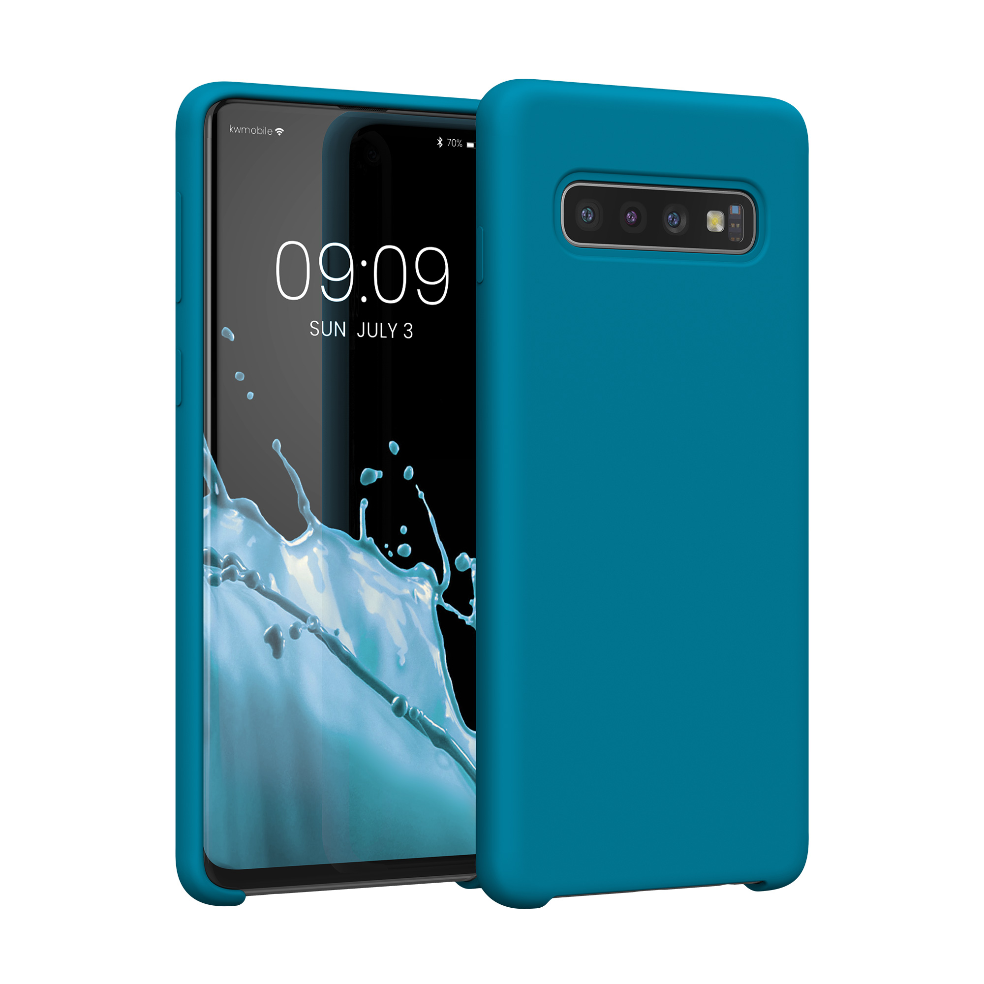 Kryt na mobil Samsung Galaxy S10 kwmobile TPU karibsky modrý