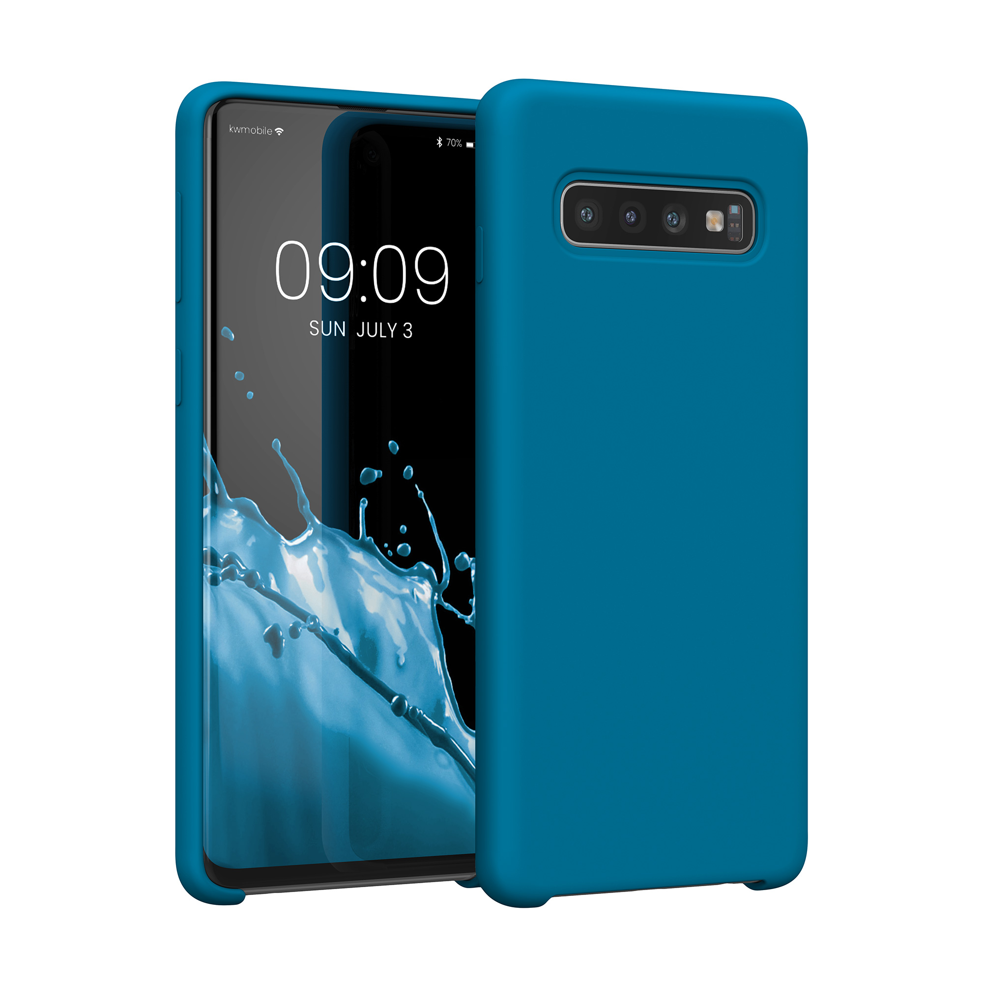 Kryt na mobil Samsung Galaxy S10 kwmobile TPU modrý Blue Reef