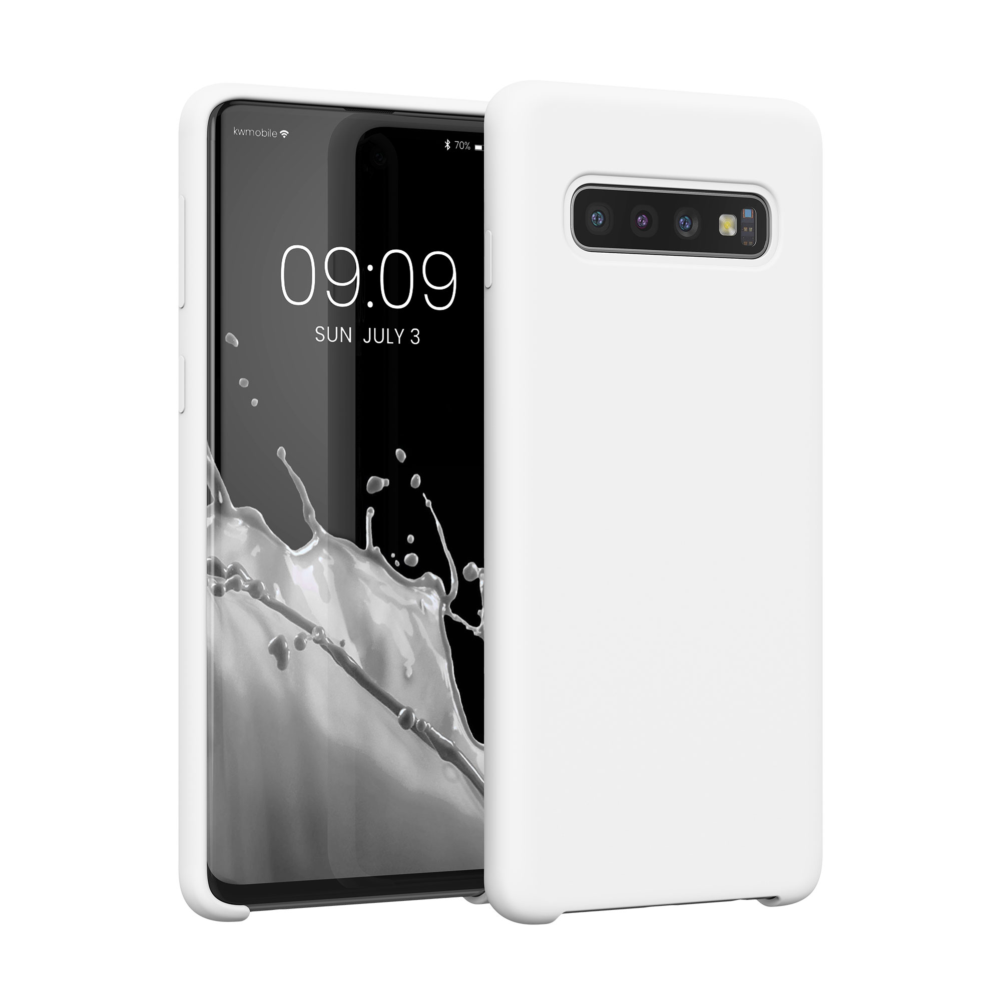 Kryt na mobil Samsung Galaxy S10 kwmobile TPU matně bílý