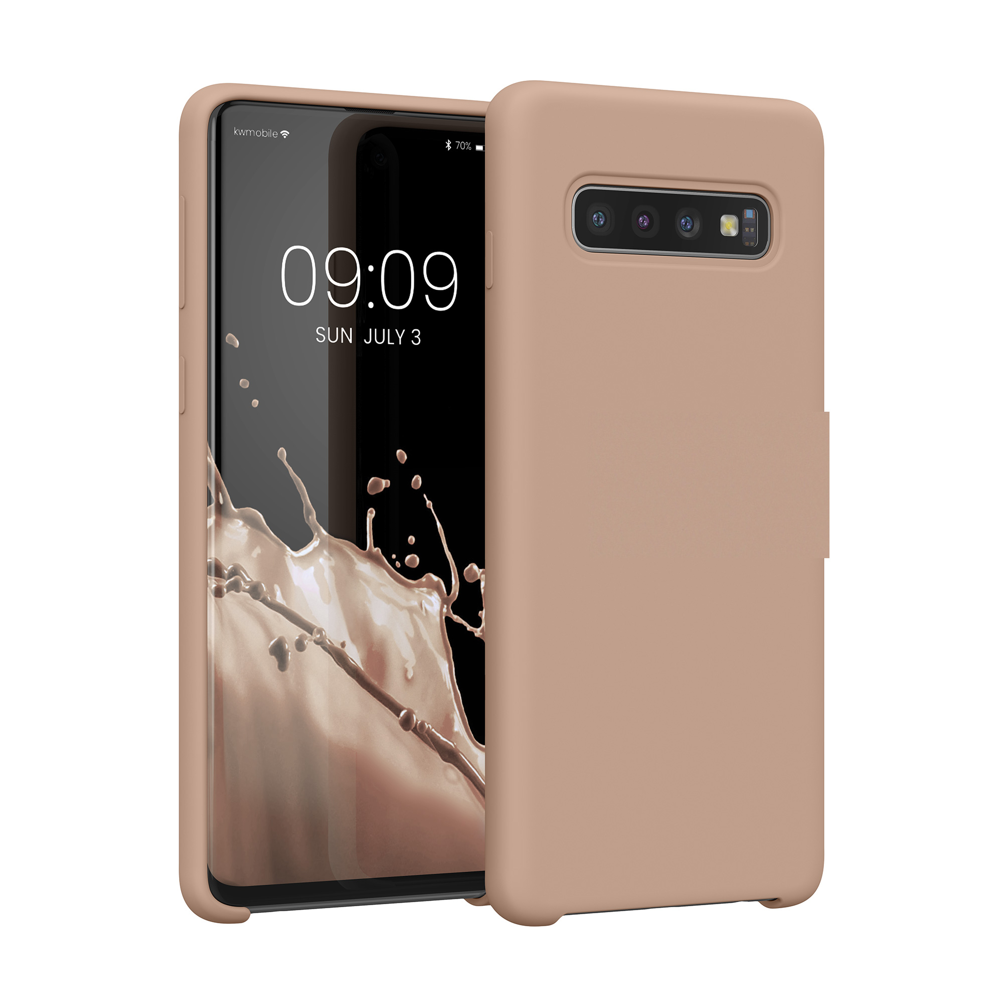 Kryt na mobil Samsung Galaxy S10 kwmobile TPU matně starorůžový