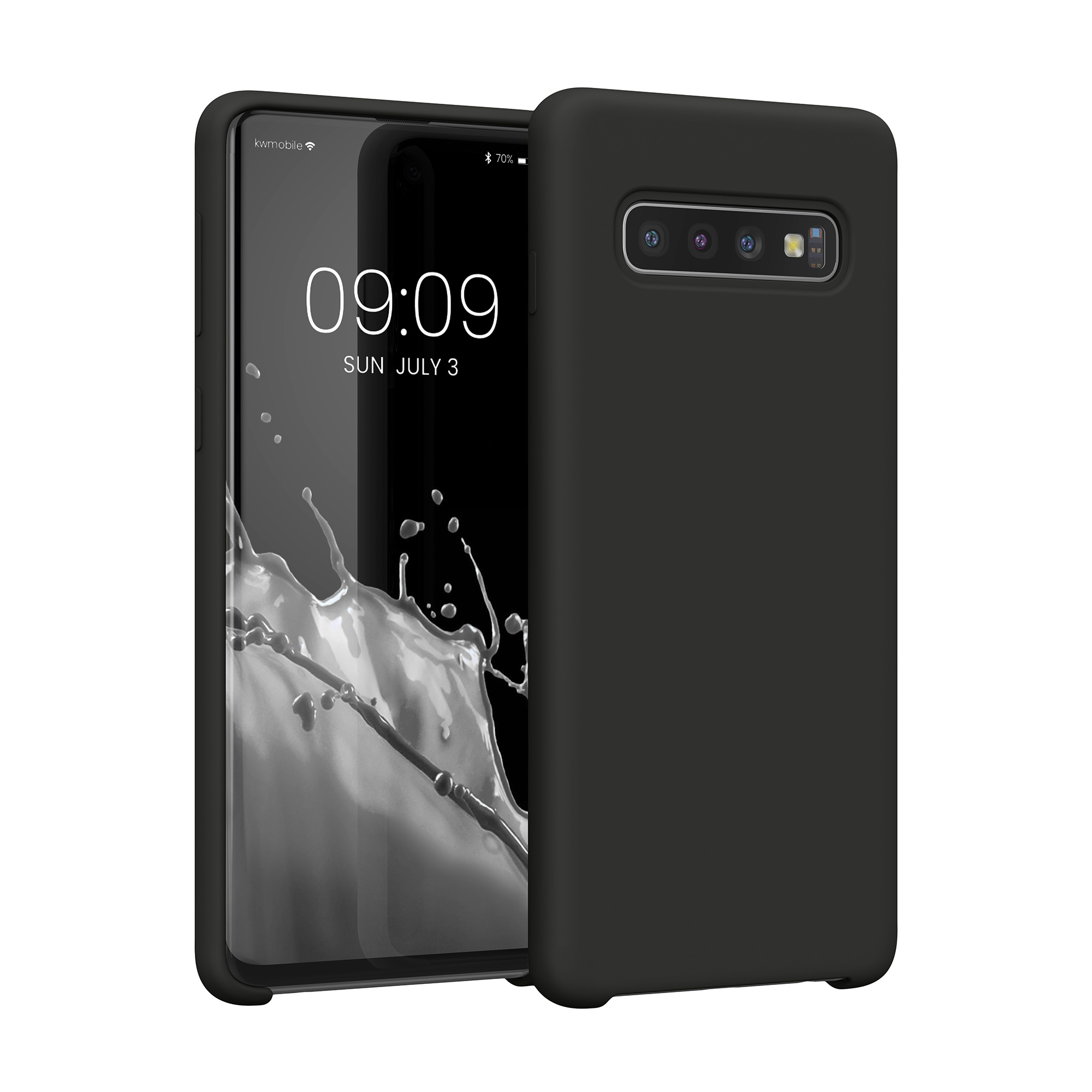 Kryt na mobil Samsung Galaxy S10 kwmobile TPU tmavě šedý