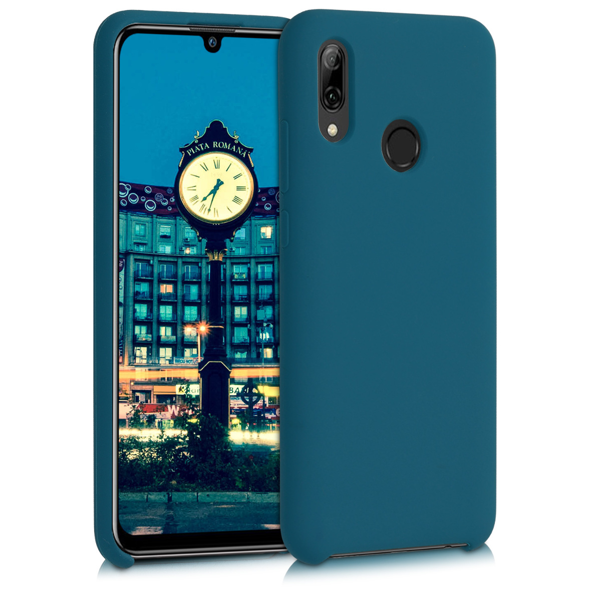 Kryt kwmobile pro Huawei P Smart (2019), matná petrolejová