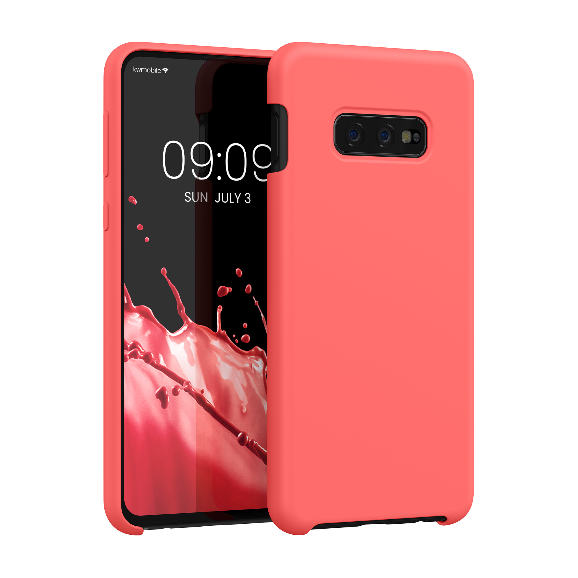 Kryt na mobil Samsung Galaxy S10e kwmobile TPU neonově korálový