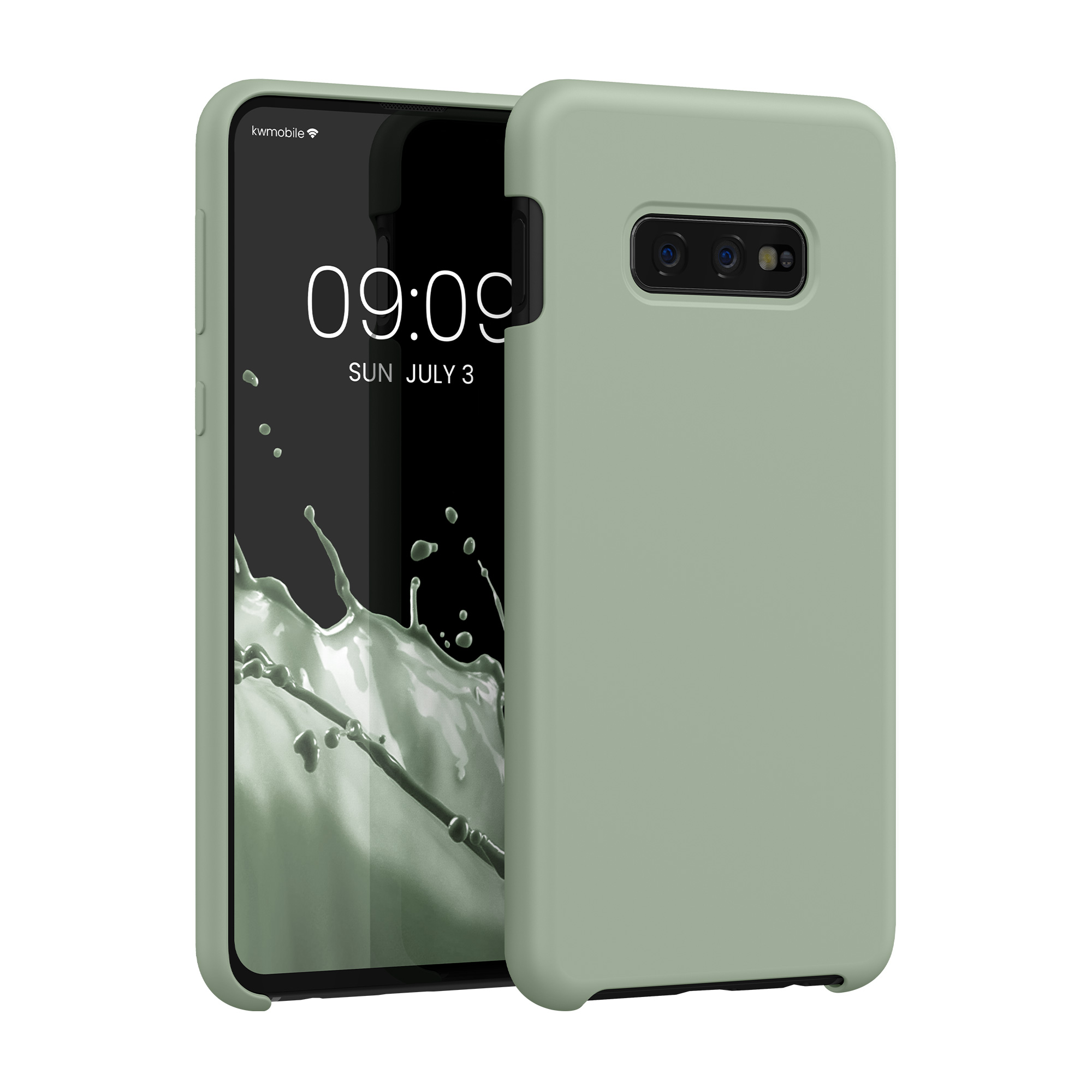 Kryt na mobil Samsung Galaxy S10e kwmobile TPU šedozelený