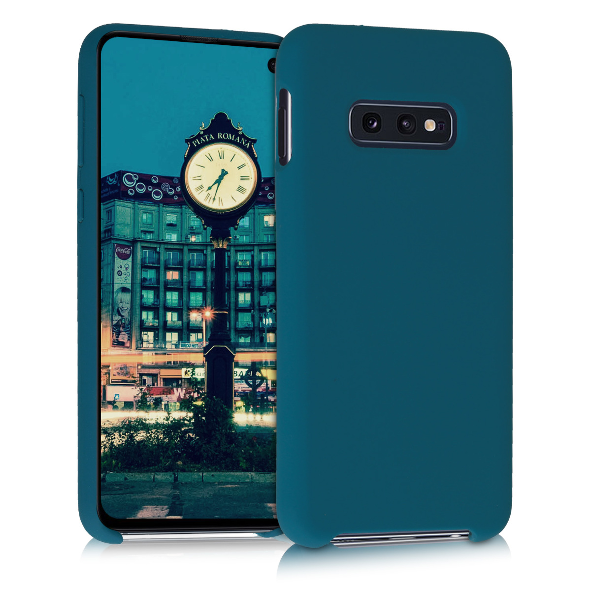 Pouzdro pro Samsung Galaxy S10e kwmobile silikonové - matná petrolejová