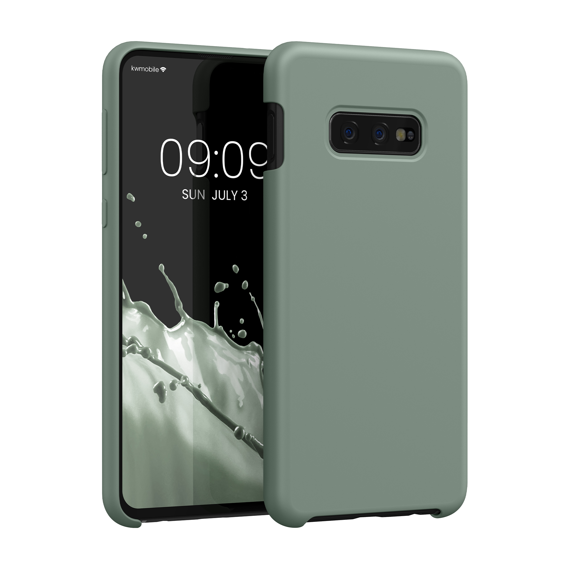 Kryt na mobil Samsung Galaxy S10e kwmobile TPU Rainwashed Green